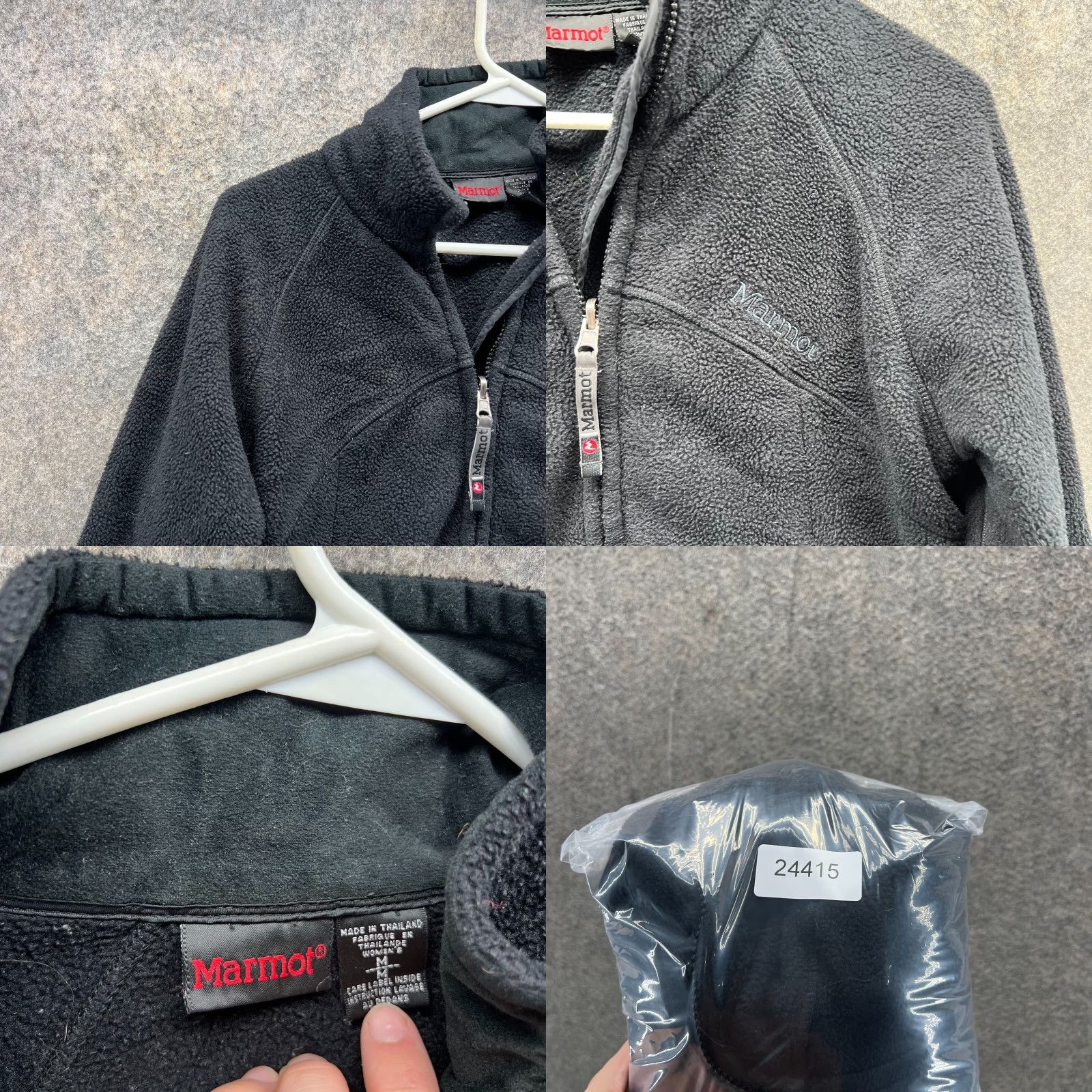 Marmot Marmot Jacket Women Medium Black Full Zip Polyester Fleece Vtg Winter Sweater Size M / US 6-8 / IT 42-44 - 8 Thumbnail