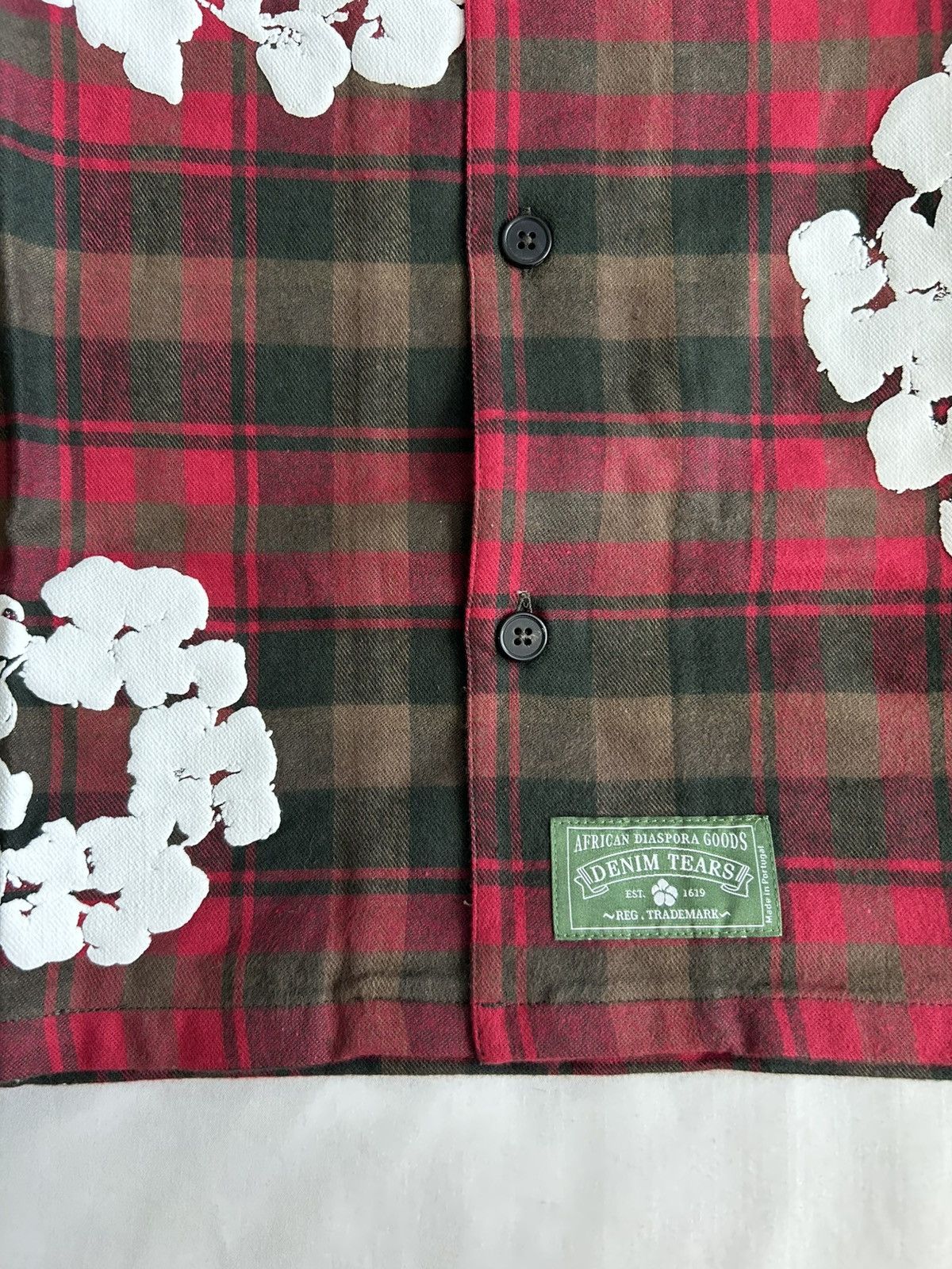 DENIM TEARS Denim Tears Cotton Wreath Pajama Shirt Long Sleeve Flannel Size US M / EU 48-50 / 2 - 4 Thumbnail