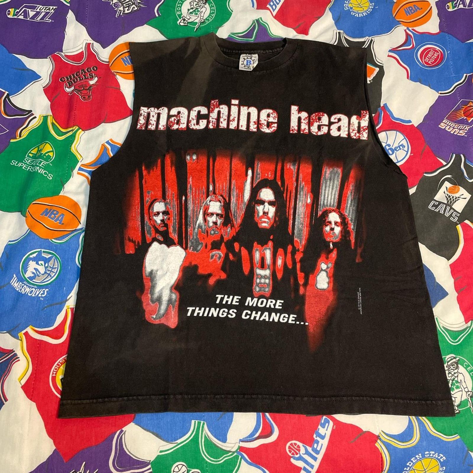 Band Tees × Vintage Vintage 1997 Machine Head The More Things Change Grunge Tee Size US L / EU 52-54 / 3 - 1 Thumbnail