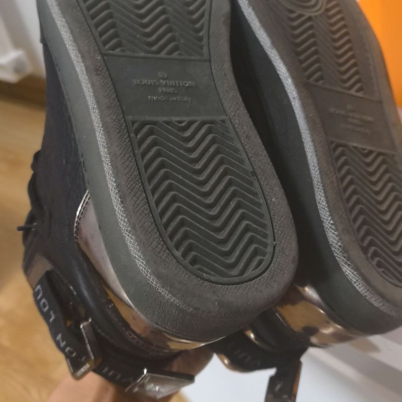 Louis Vuitton Louis Vuitton Rivoli Black Calfskin Sneakers - Size US 8.5 / EU 41-42 - 6 Thumbnail