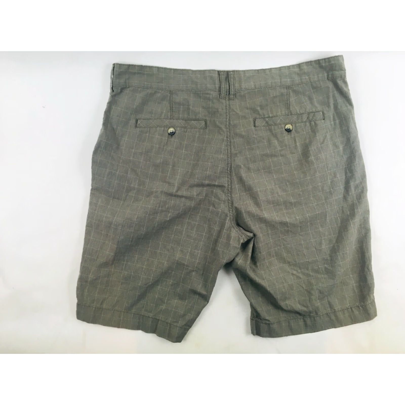 Vintage Method Chino Shorts Mens Size 38 Greenish Brown Checkered Outdoor Casual Pockets RN63925 Size US 38 / EU 54 - 2 Thumbnail