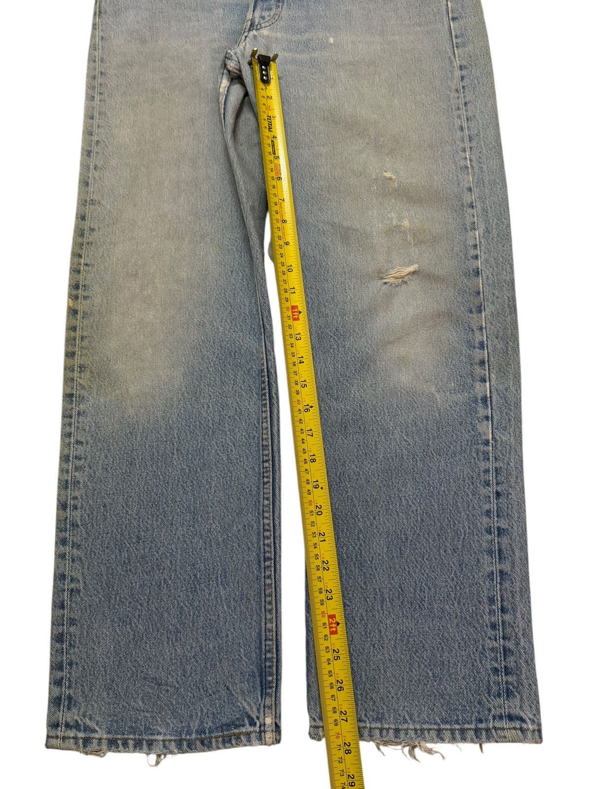 Levi's Vintage 80s Levis 501 Blue Mud Wash Distress Regular Fits Size US 33 - 9 Thumbnail