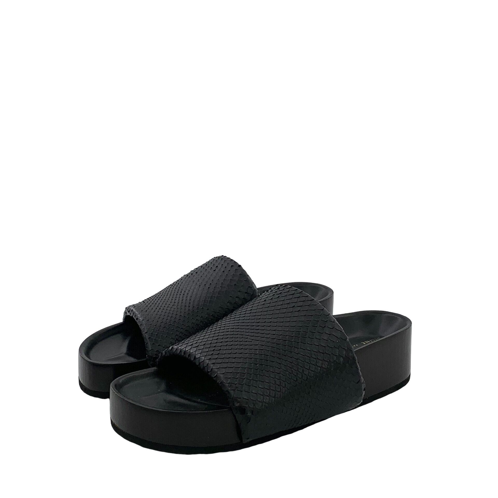 Celine Celine Snakeskin Platform Mules 37 Size US 7 / IT 37 - 1 Thumbnail