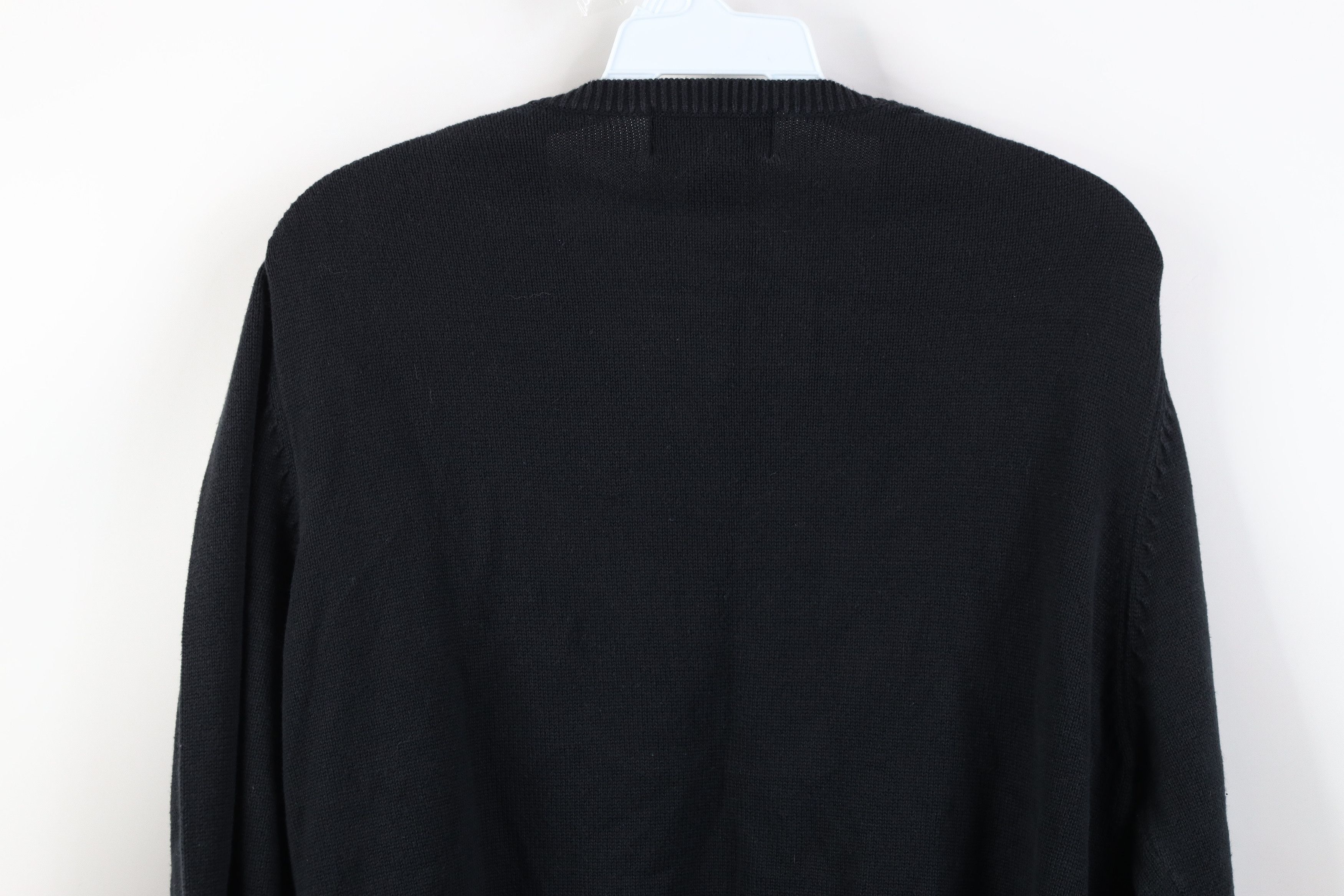 Eddie Bauer Vintage 90s Eddie Bauer Knit V-Neck Sweater Black Japan Size US M / EU 48-50 / 2 - 9 Thumbnail