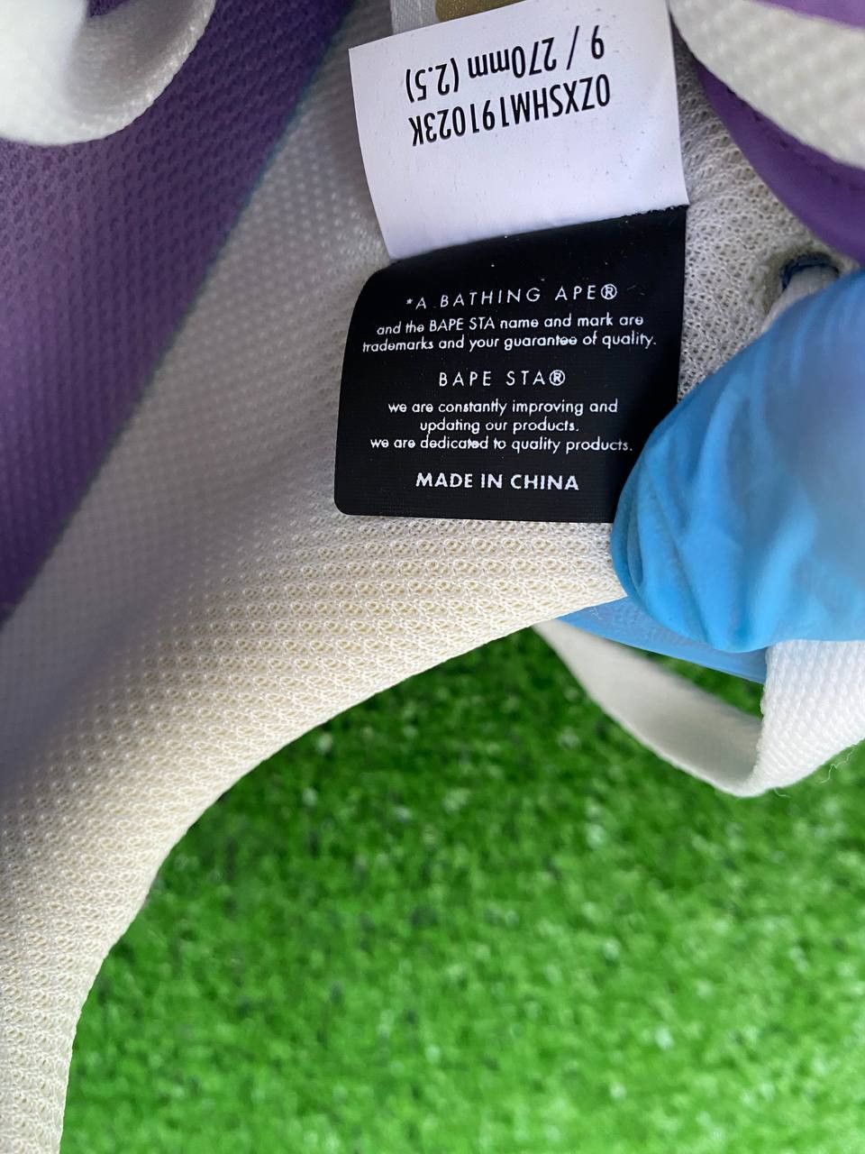 Bape Bape A Bathing Ape SK8 Sneakers Purple/Light Blue Bape Sta Size US 9 / EU 42 - 16 Thumbnail