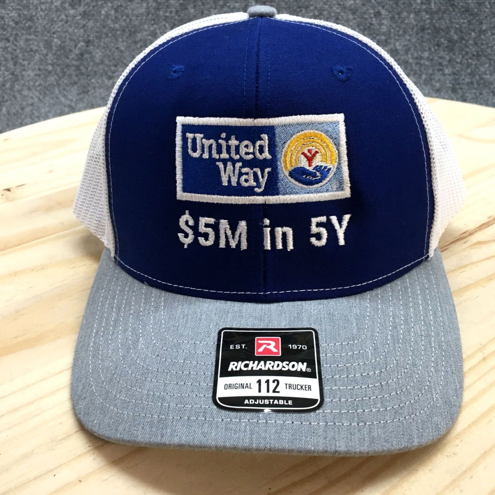 Vintage Richardson United Way Trucker Hat Mens One Size Blue White Adjustable Style 112 Size ONE SIZE - 2 Thumbnail