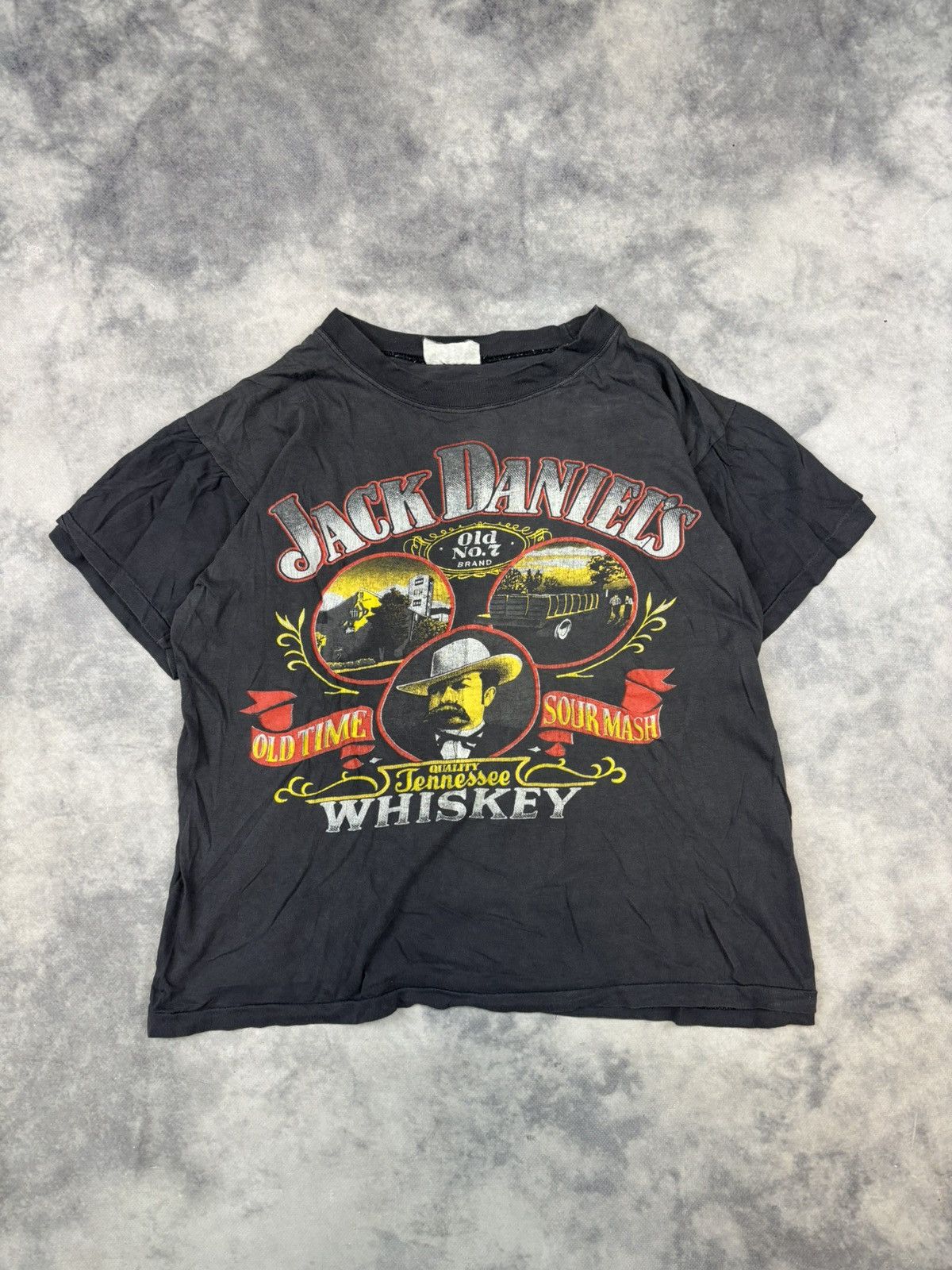 Band Tees Vintage 90s Jack Daniels whiskey t shirt graphic Streetwear Size US M / EU 48-50 / 2 - 1 Thumbnail