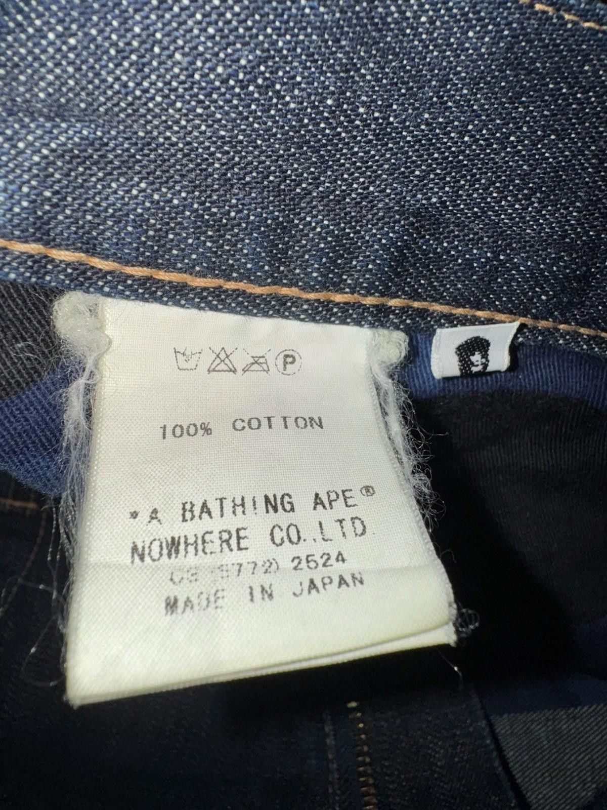 Other Bape A Bathing Ape Vintage Denim Jeans Mens Sz Large 33x33 Size US 33 - 5 Thumbnail