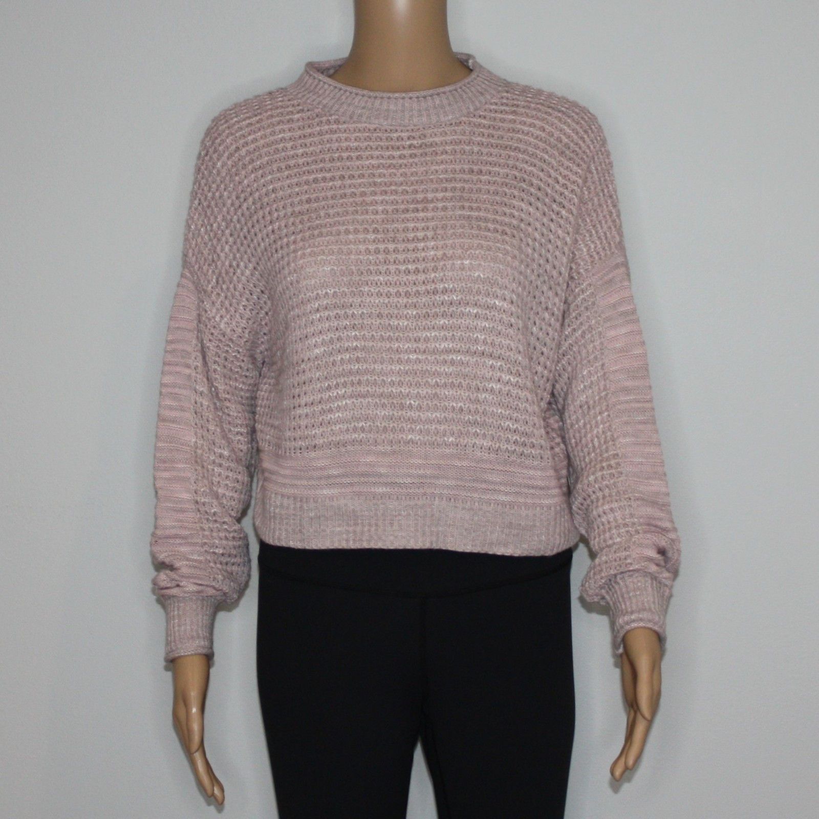 Other Abound Scoop Neck Sweater Waffle Knit Top in Pink Adobe NWT Size S / US 4 / IT 40 - 6 Thumbnail