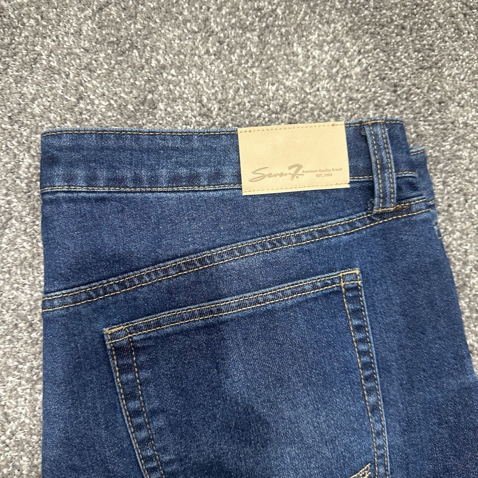 Seven 7 Seven7 The Straight Jeans Womens Size 16 Blue Denim Y2K Size 40" / US 18 - 2 Thumbnail