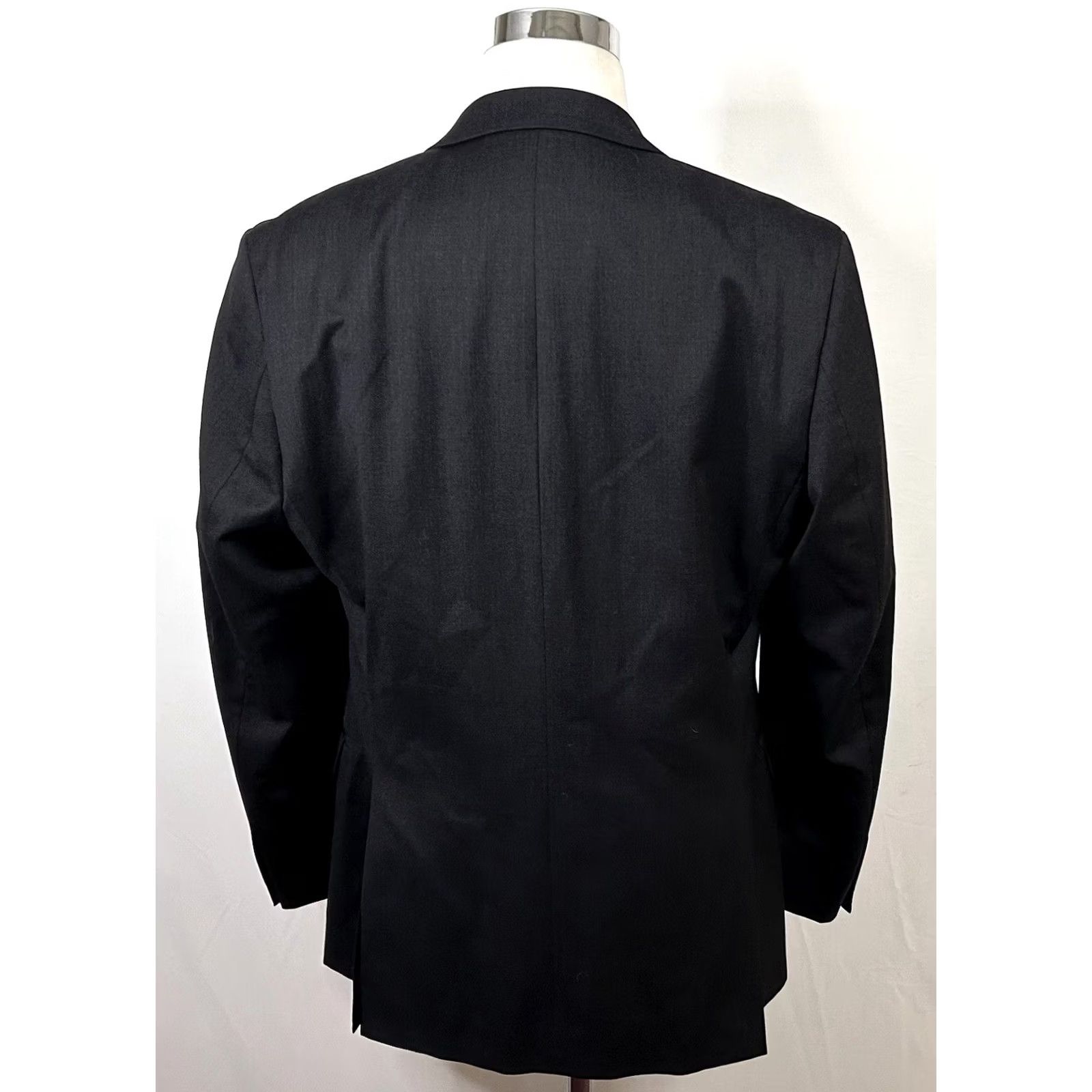 Calvin Klein Calvin Klein Sport Coat 42R Wool Charcoal Black Two Button Double Vented Mens Jacket Coat Regular Fit ANSI Size US XS / EU 42 / 0 - 6 Thumbnail