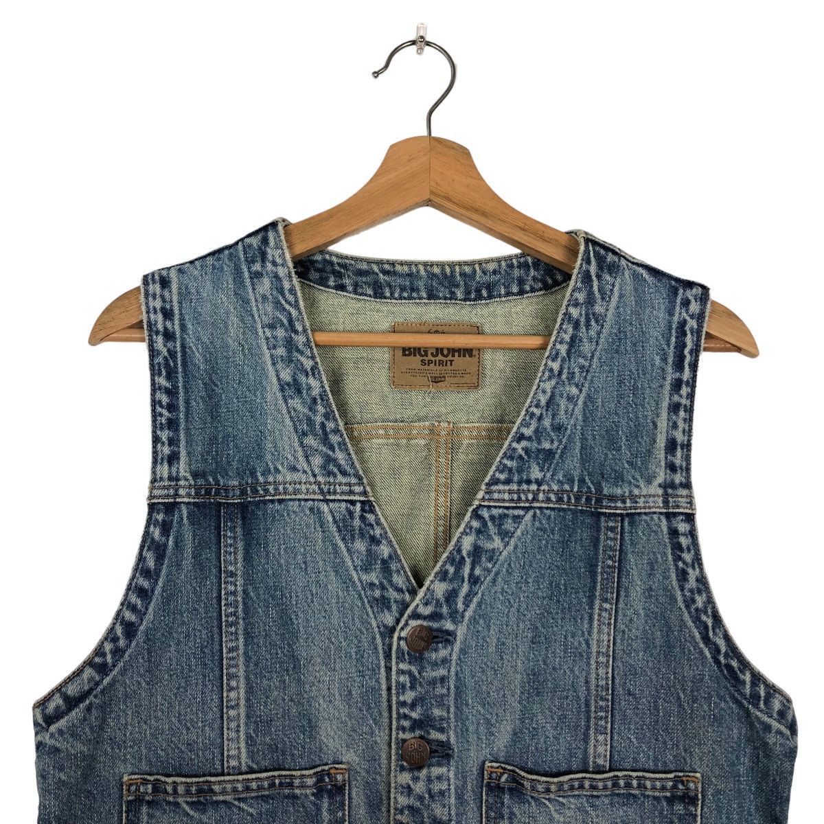 Japanese Brand 🔥90’s Big John USA Tank Top Denim Jeans Worker Size US M / EU 48-50 / 2 - 3 Thumbnail