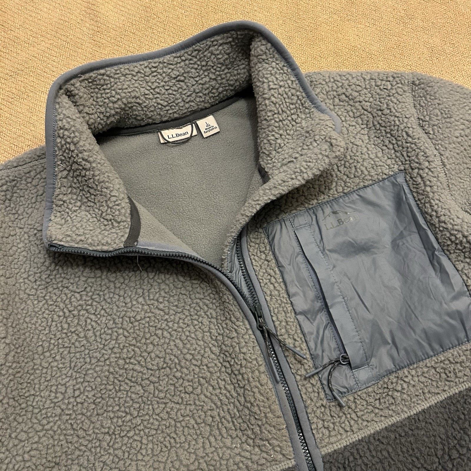 L.L. Bean Mountainside Deep Pile Sherpa Fleece Full Zip Jacket Large Size L / US 10 / IT 46 - 2 Thumbnail