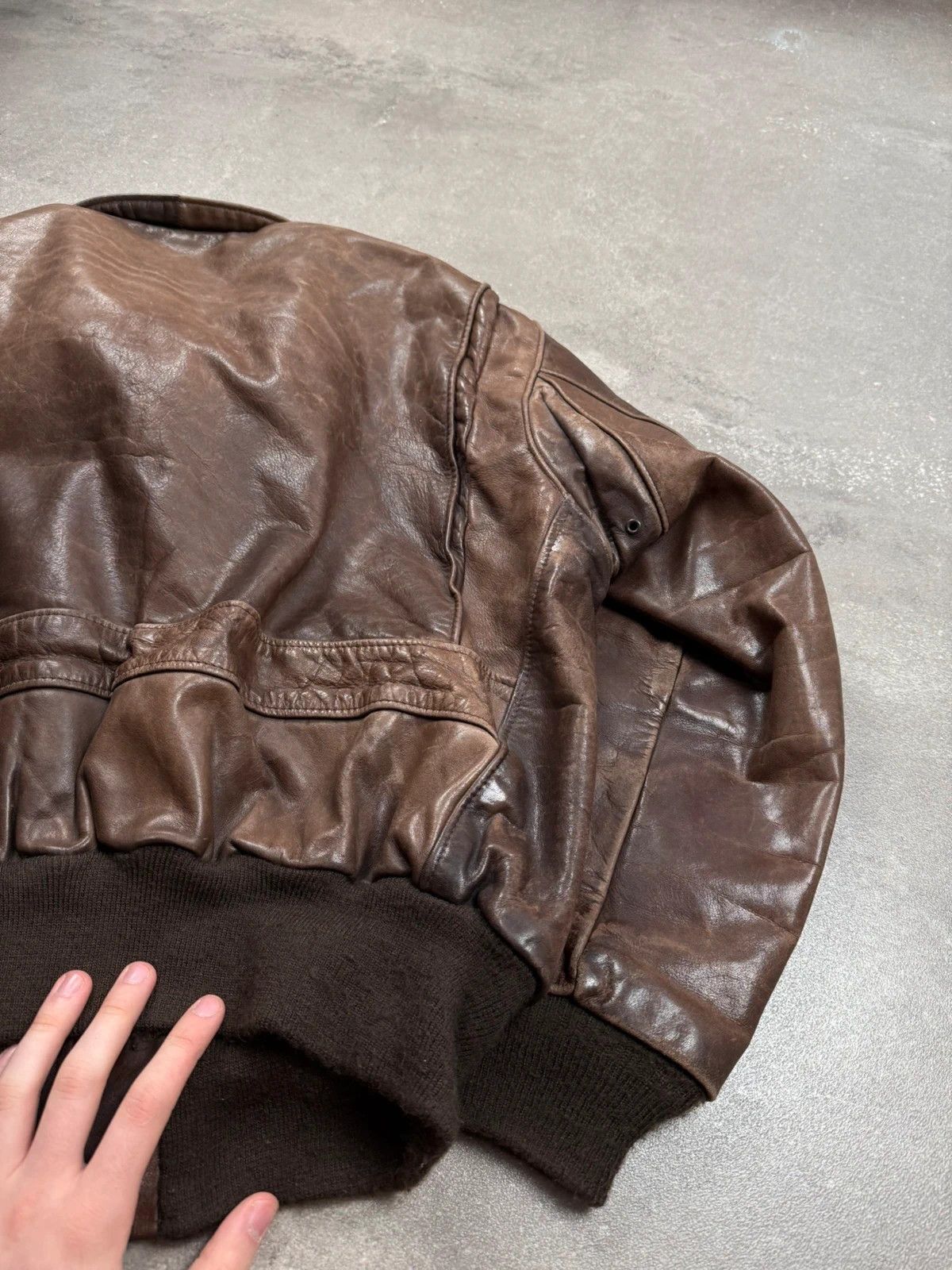 Schott Schott leather jacket vintage 1980s 1970s rétro made in USA Size US XL / EU 56 / 4 - 9 Thumbnail