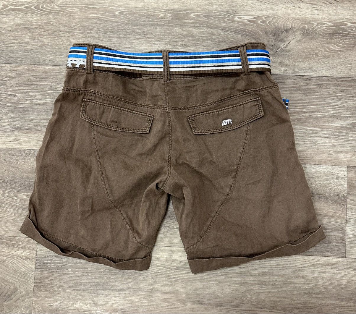 Miss Sixty Miss Sixty Women’s Brown Shorts Size XS Y2K Avant Garde 00s Size 26" / US 2 / IT 38 - 4 Thumbnail