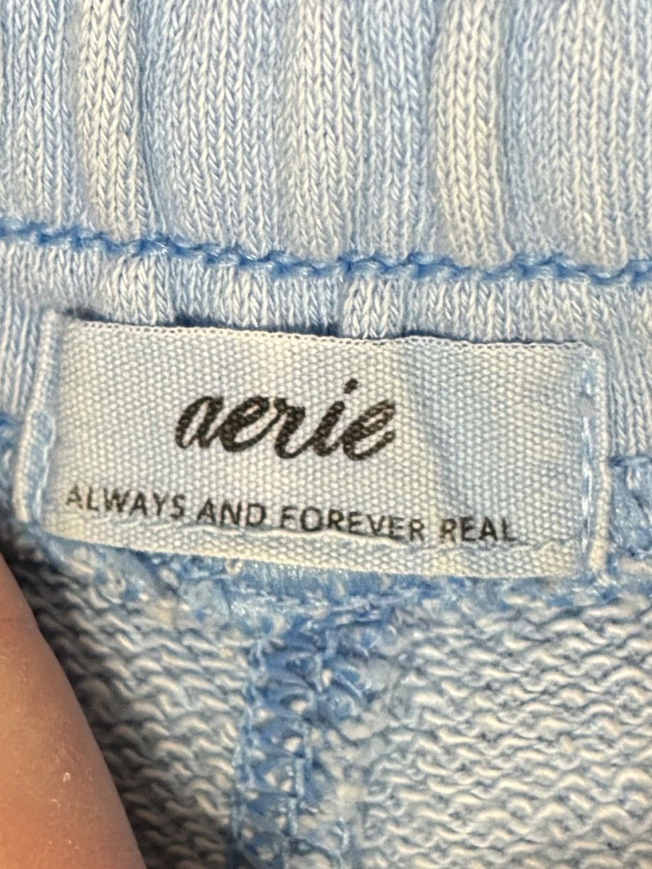 Other Aerie Baby Blue Smiley Face Sweatshorts - size small Size 26" / US 2 / IT 38 - 4 Thumbnail