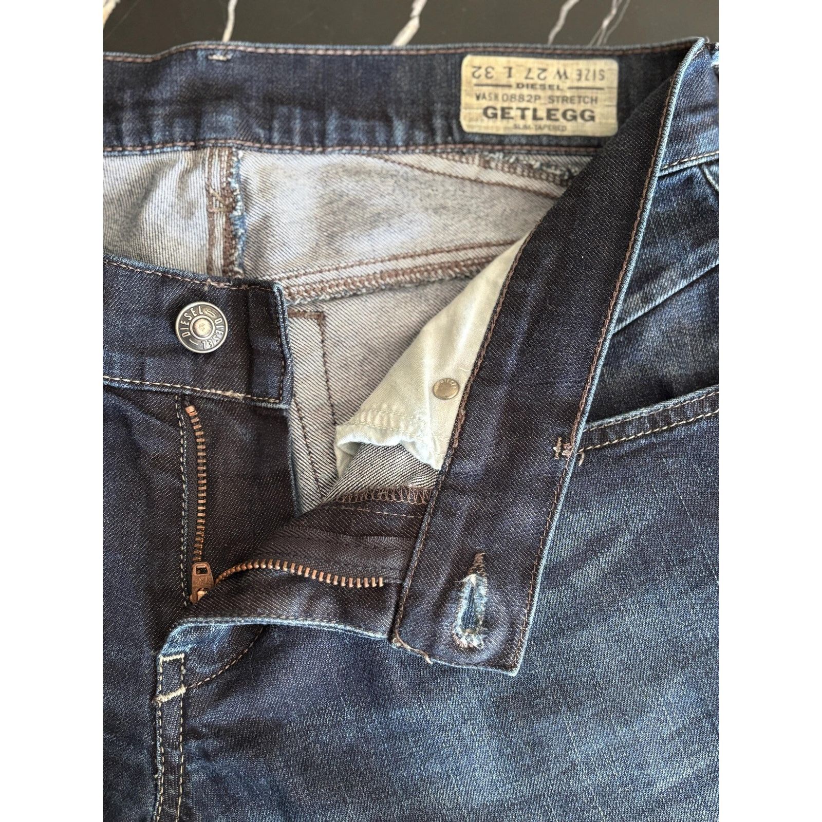 Diesel Getlegg Jeans W27 L32 Made in Italy Low Rise Y2K