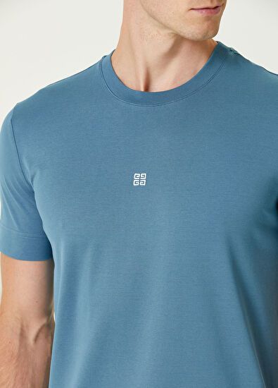 Givenchy o1srvl11e0326 Slim Fit T-Shirt in Blue Size US XS / EU 42 / 0 - 5 Thumbnail
