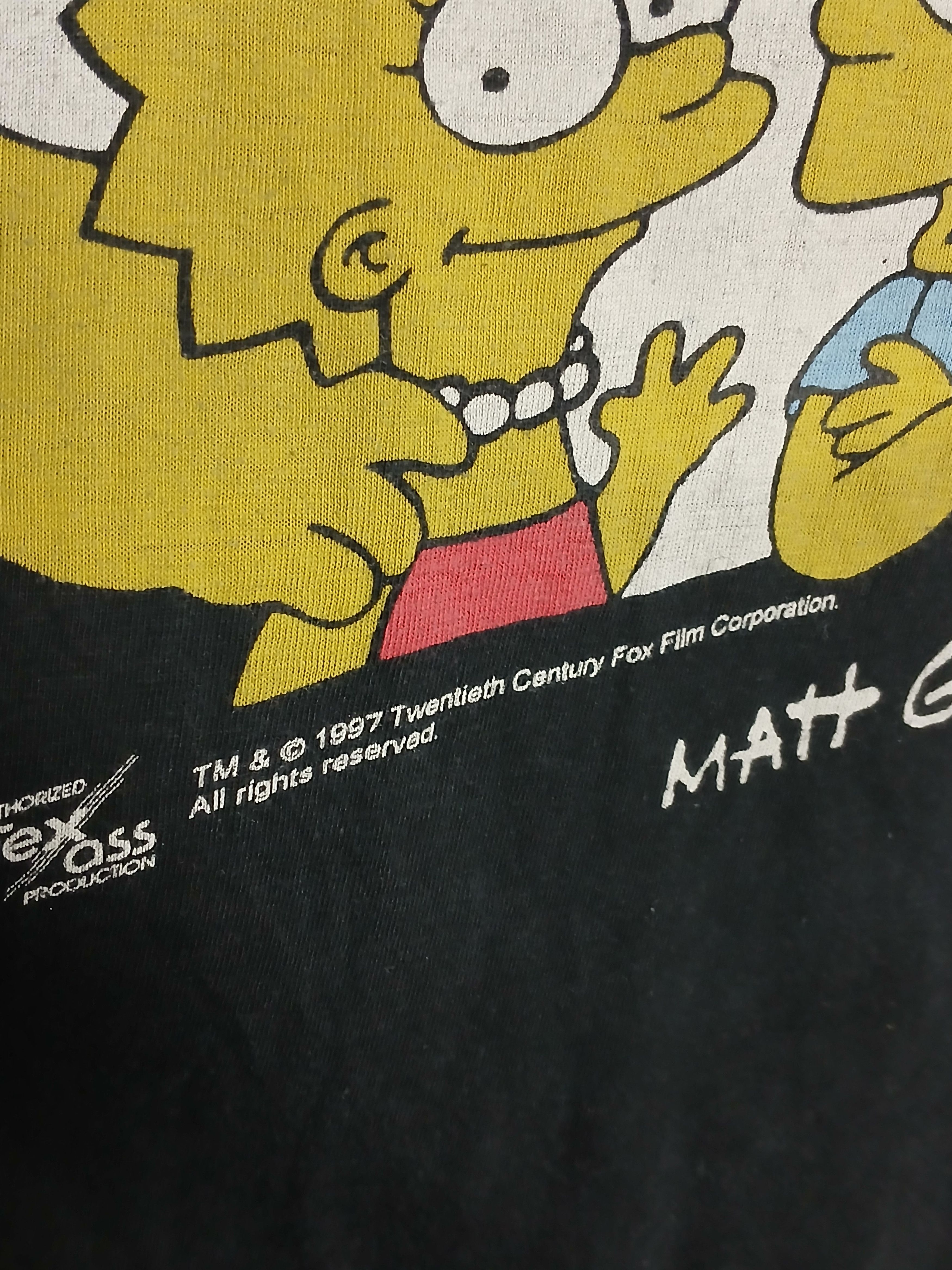 The Simpsons × Vintage Vintage 1997 The Simpsons T-Shirt Size US XL / EU 56 / 4 - 4 Thumbnail