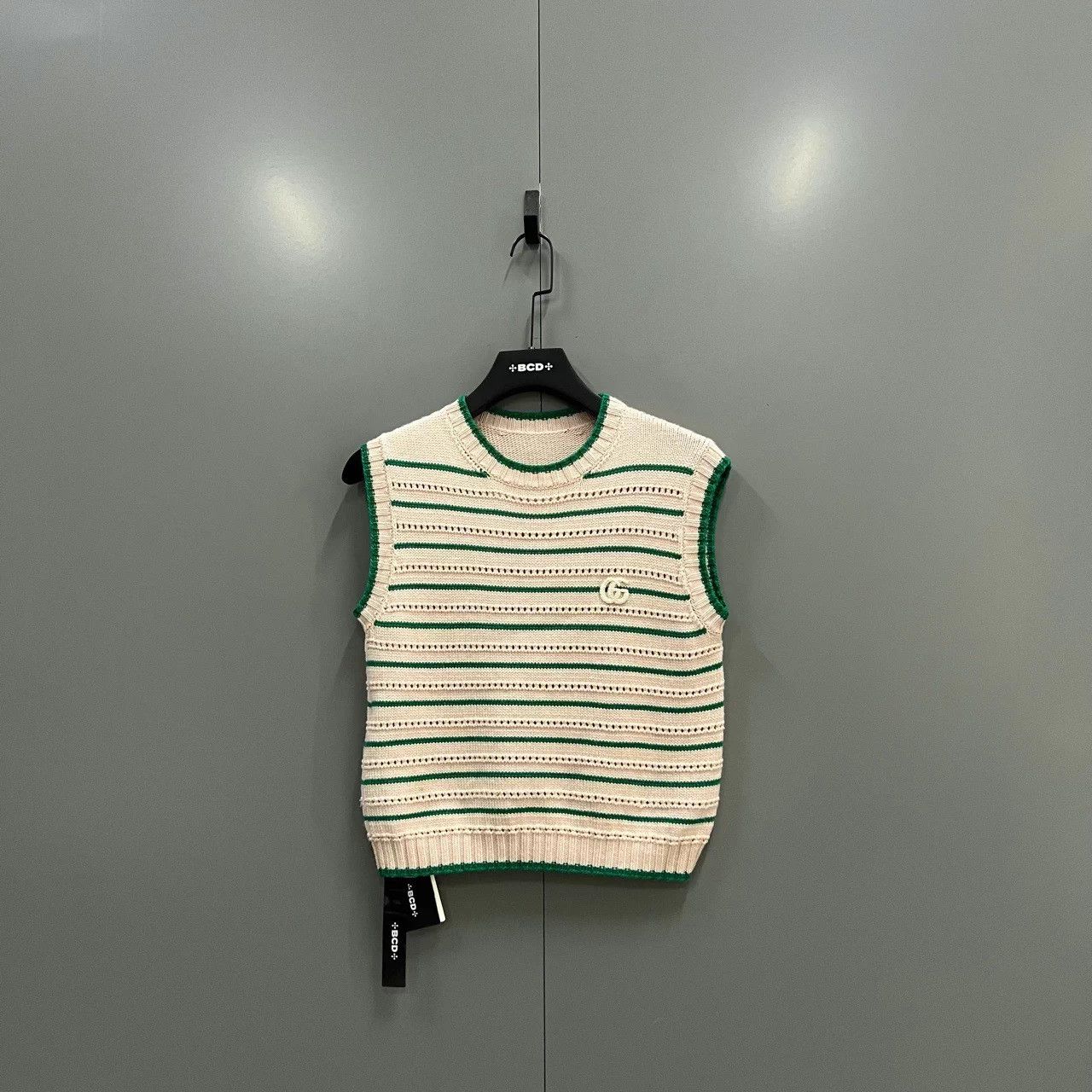 Gucci GUCCI Stripe GG Knit Vest M 98 New jc607337 Size M / US 6-8 / IT 42-44 - 1 Thumbnail