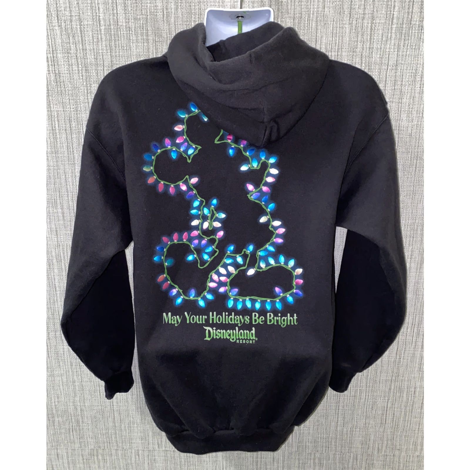 Vintage Disneyland Hoodie Mens Black Fleece Lined Full Zip Size M Size US M / EU 48-50 / 2 - 5 Thumbnail