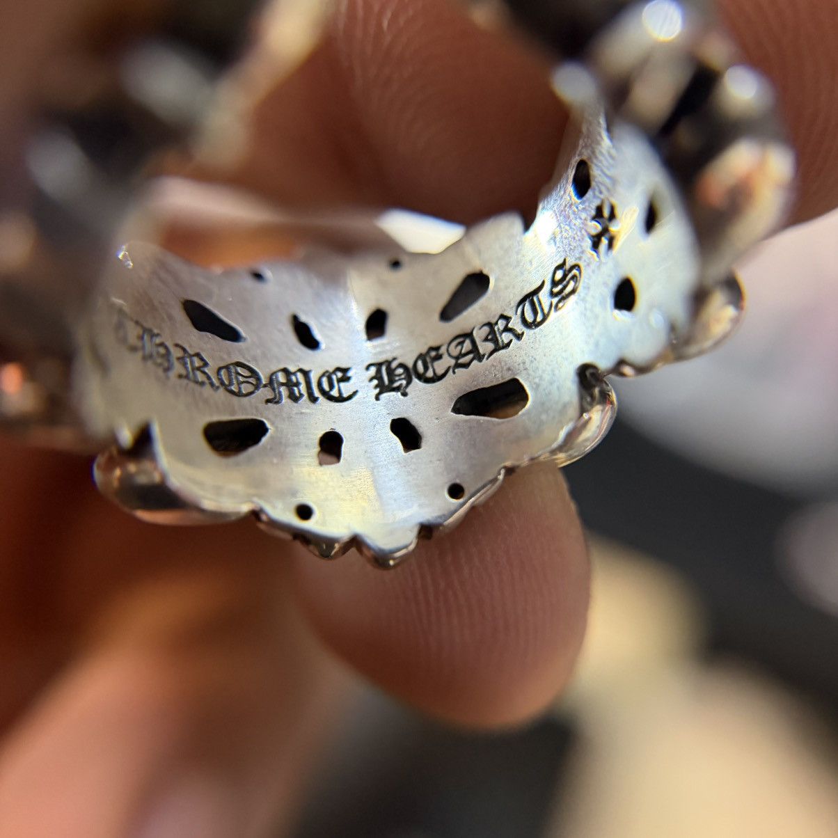 Chrome Hearts Chrome Hearts Double Floral Cross Ring Size ONE SIZE - 8 Thumbnail