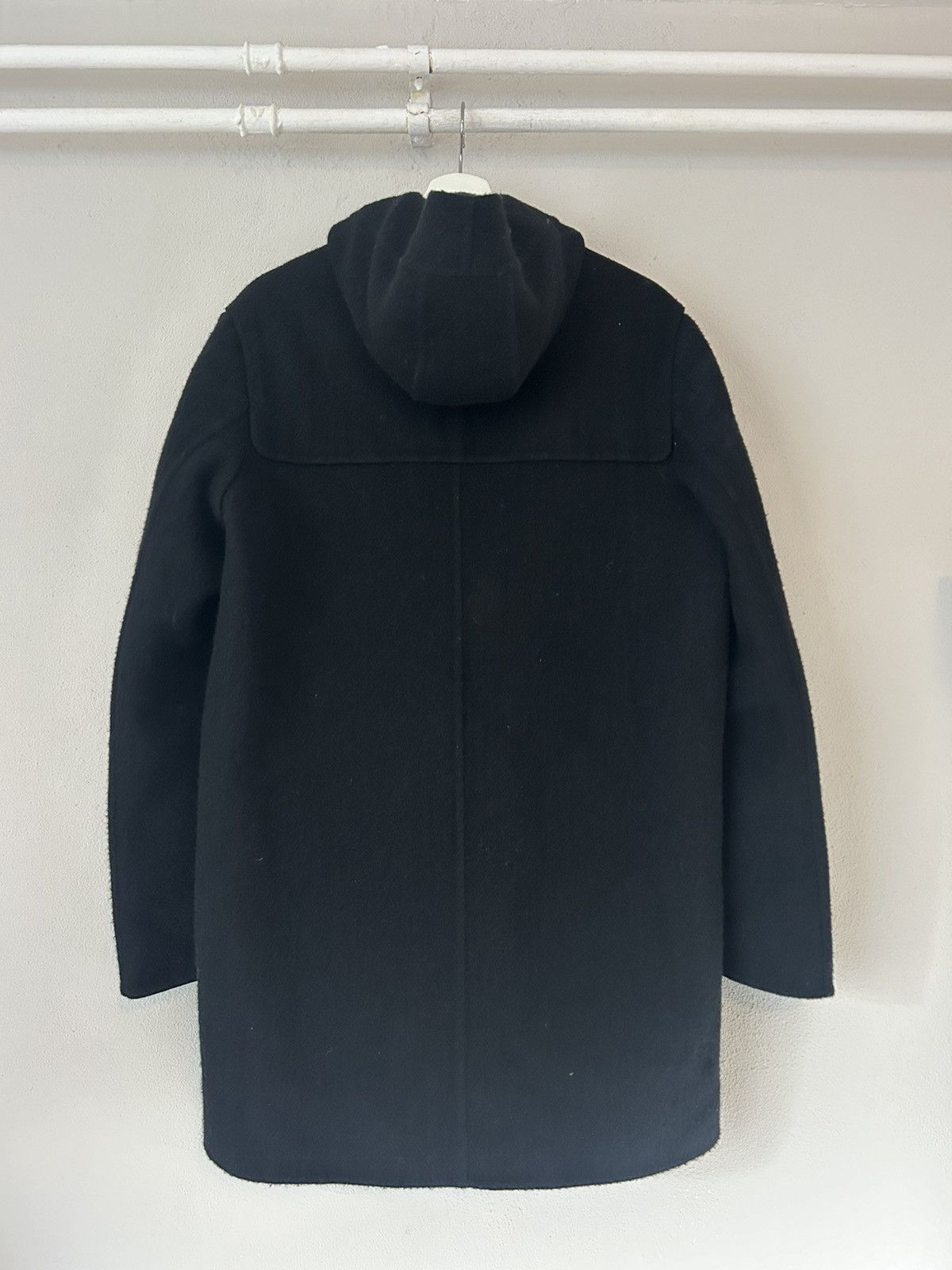 Bottega Veneta Black Wool Duffle Coat with Toggle Closures and Hood Size US M / EU 48-50 / 2 - 3 Thumbnail