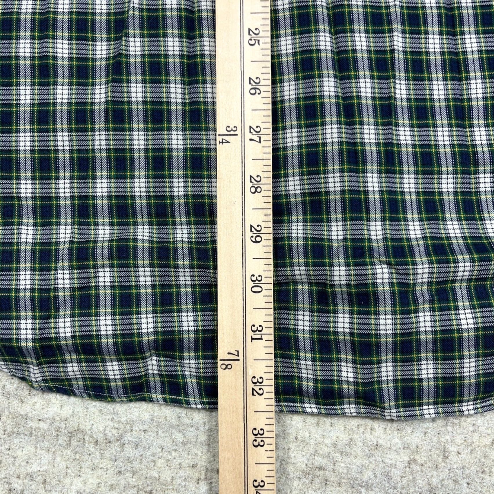 Ralph Lauren Ralph Lauren Button-Up Shirt Men XL Plaid Flannel Blue Green Cotton Collar Button-Front Casual All Seasons Size US XL / EU 56 / 4 - 7 Thumbnail