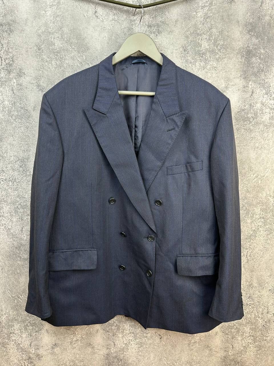 Christian Dior Monsieur Christian Dior Monsieur Double Breasted Striped Wool Suit Size 44S - 1 Thumbnail