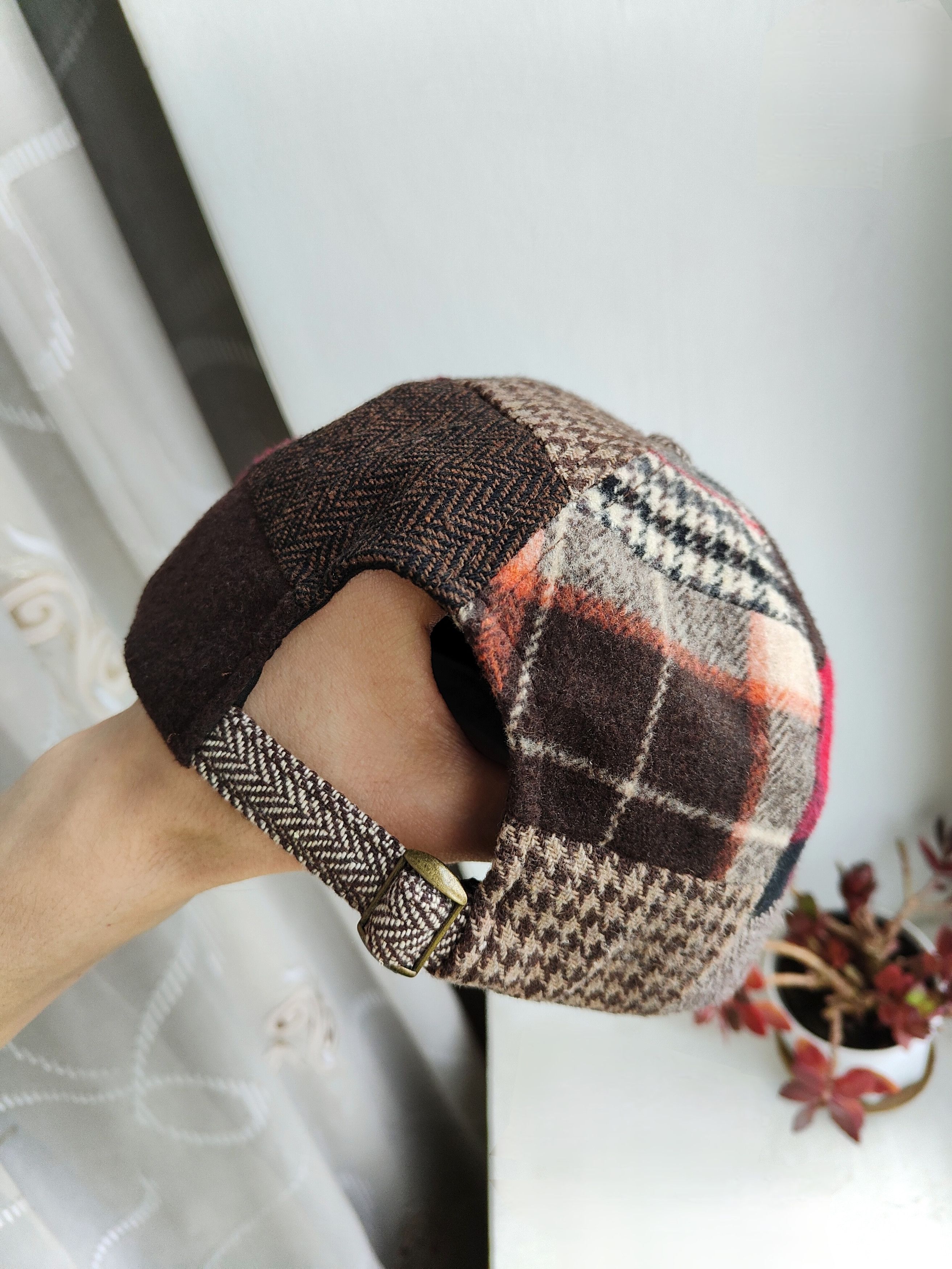 Hawkings Mcgill Hawkins Woolen Cap Flat Cap Men's Cap Hat Size ONE SIZE - 4 Thumbnail