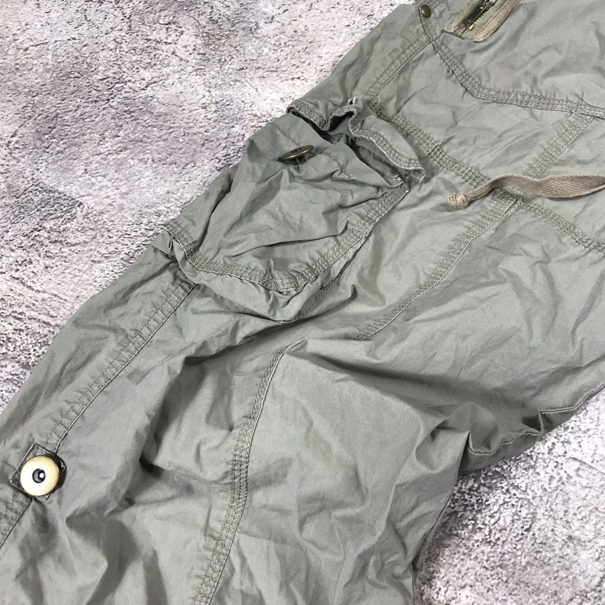 Vintage Vintage 90s Baggy Cargo Pants Parachute Streetwear Grunge 30 Size 30" / US 8 / IT 44 - 3 Thumbnail