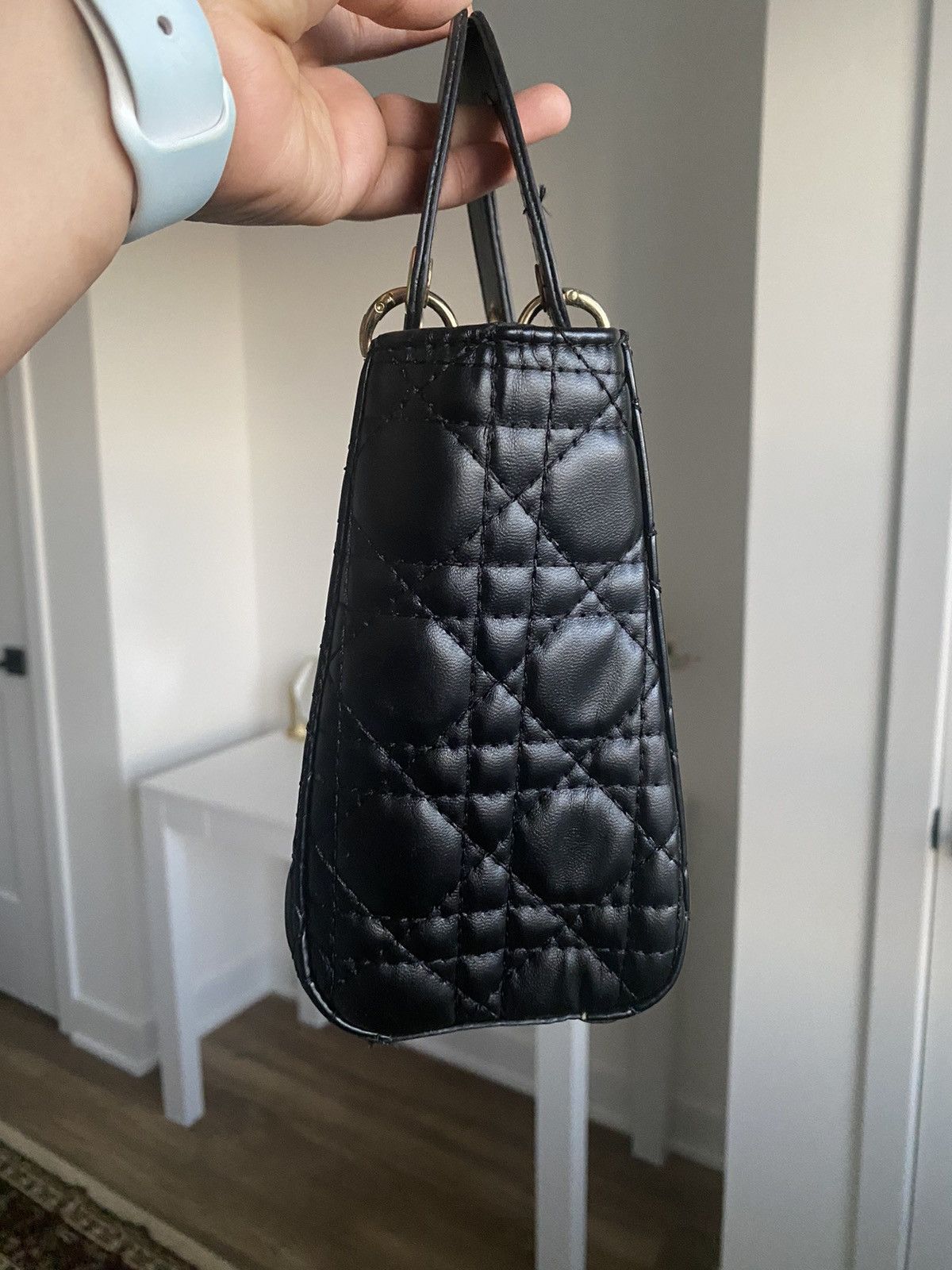 Other Womens Small Black Gold Crossbody Purse Ladies Handbag Size ONE SIZE - 3 Thumbnail