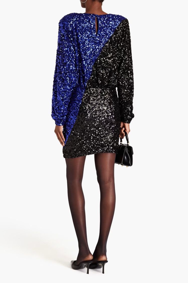 ROTATE ROTATE BIRGER CHRISTENSEN Sequined tulle mini wrap dress Size S / US 4 / IT 40 - 2 Thumbnail