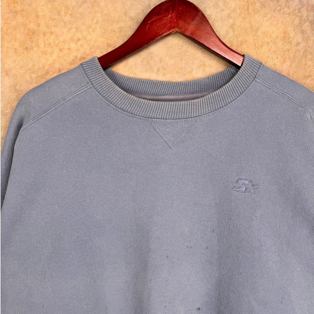 Starter × Vintage VTG 90s Starter Crewneck Sweatshirt Sz XL Light Blue Size US XL / EU 56 / 4 - 5 Thumbnail
