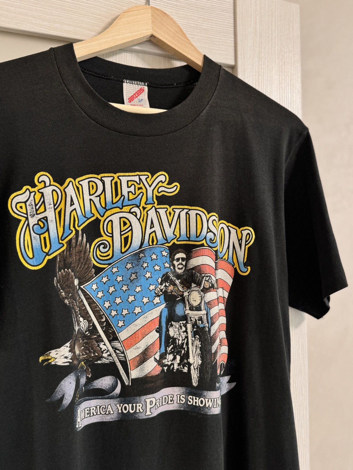 Harley Davidson Vintage 80s Harley Davidson Motorcycles Atlantic City Size US L / EU 52-54 / 3 - 3 Thumbnail