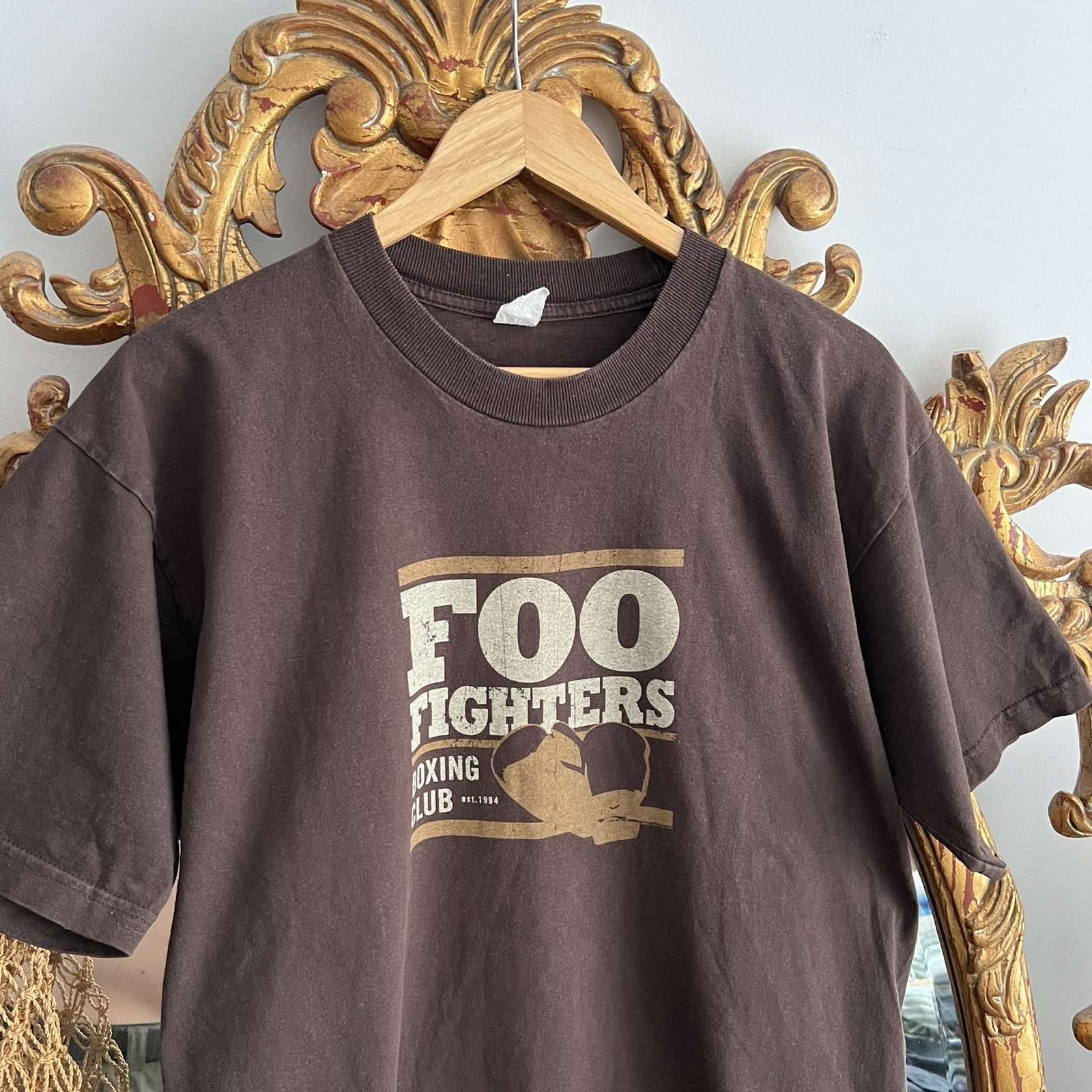 Band Tees Rare Vintage 2002 Foo Fighters Boxing Club Tour Tee Sz L Size US L / EU 52-54 / 3 - 4 Thumbnail