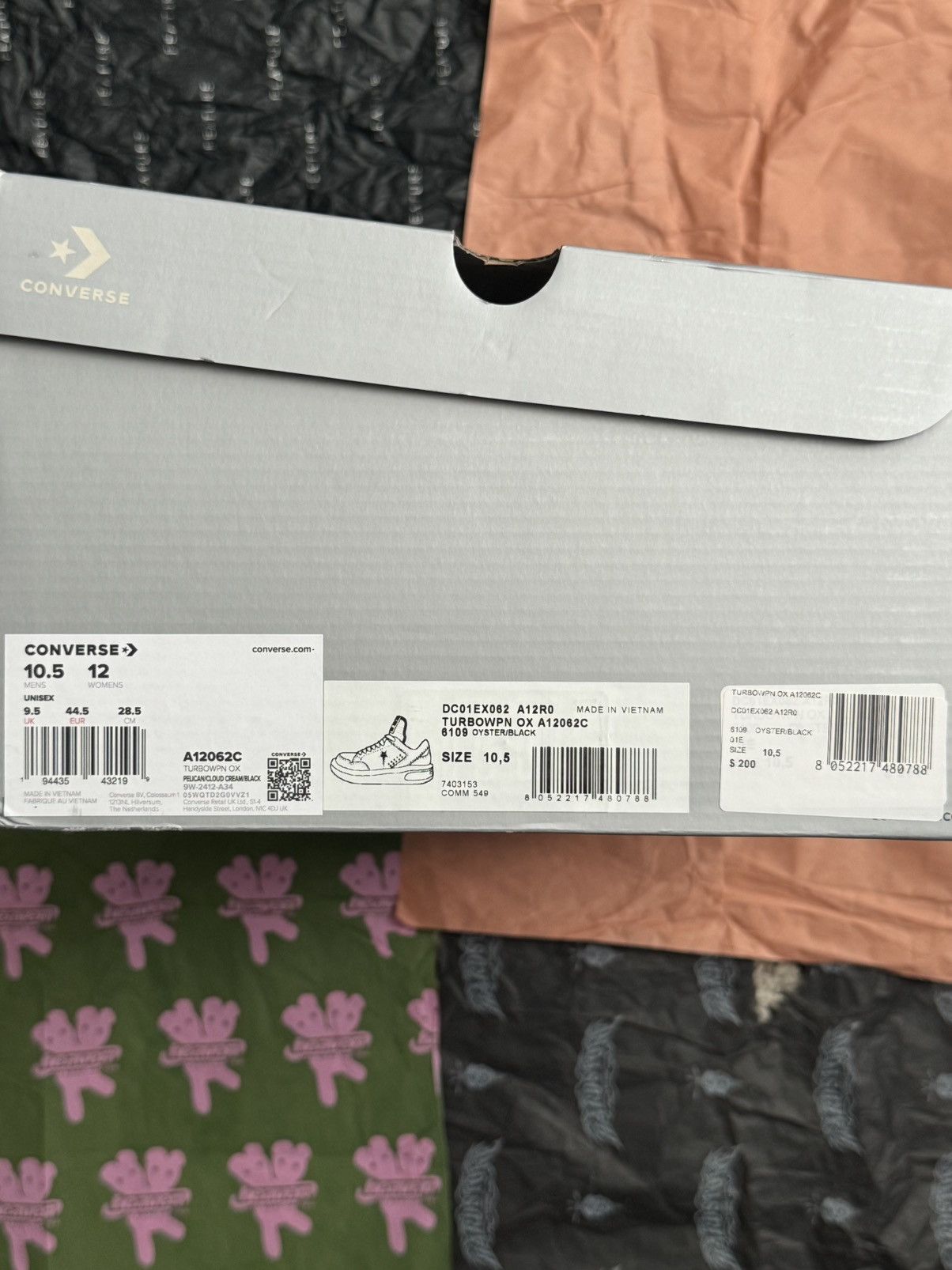 Rick Owens Drkshdw CONVERSE X DRKSHDW TURBOWPN OX Size US 10.5 / EU 43-44 - 9 Thumbnail