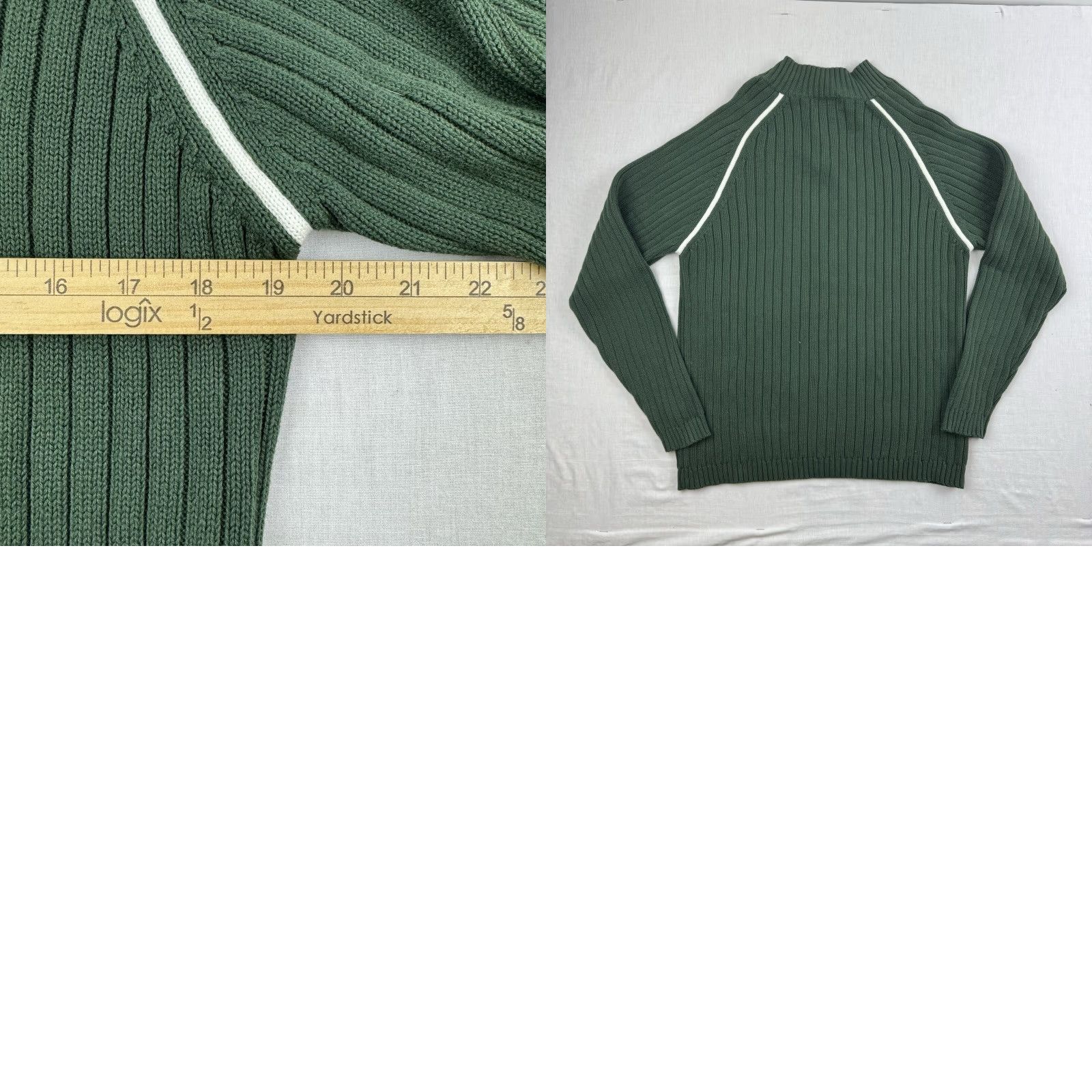 Route 66 VINTAGE Route 66 Jacket Adult Medium Green Pullover Quarter Zip Collar Y2K 2000s Size US M / EU 48-50 / 2 - 8 Thumbnail