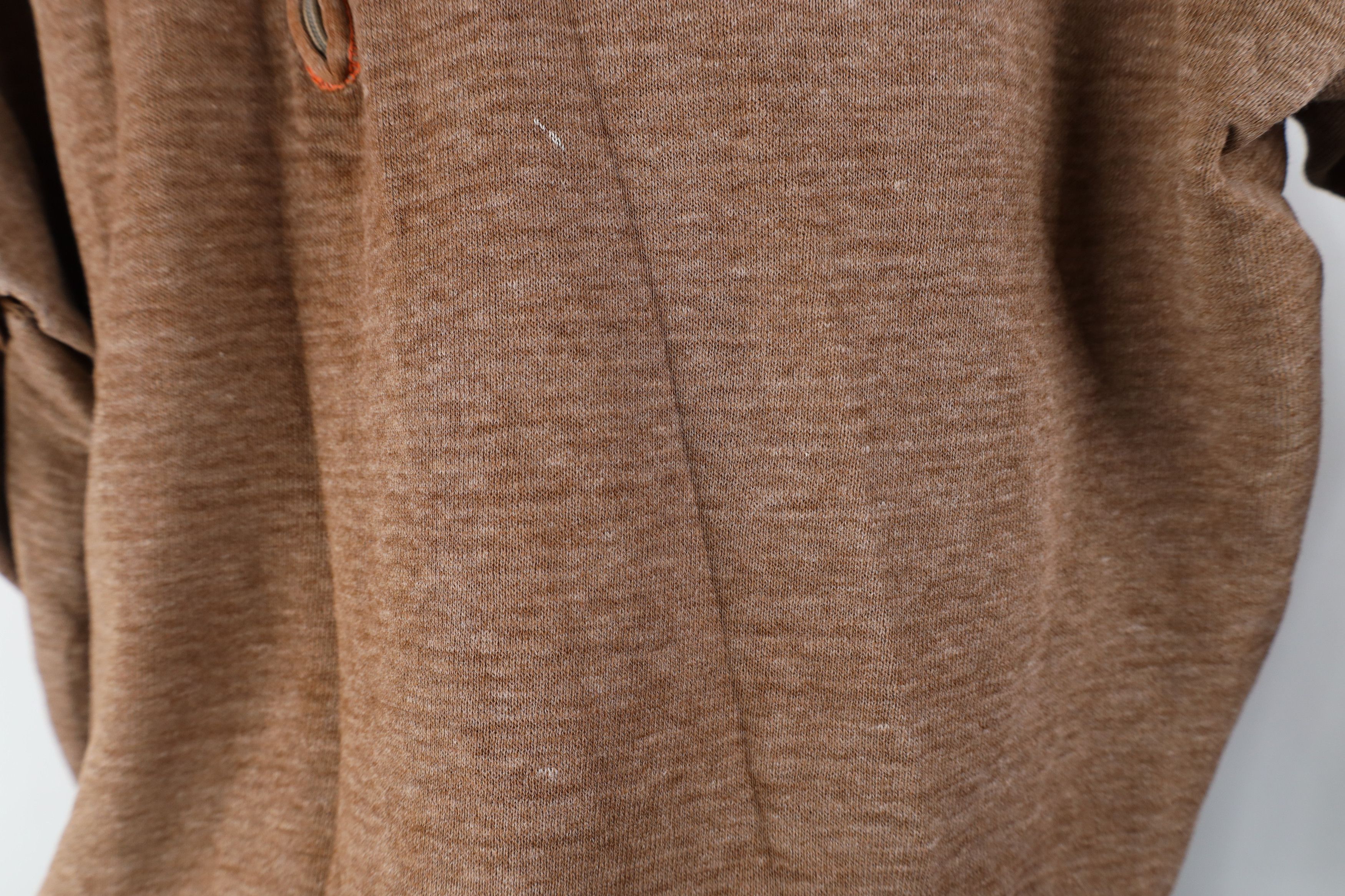 Vintage Vintage 50s Fit Blank Half Zip Collared Sweatshirt Brown Size US L / EU 52-54 / 3 - 9 Thumbnail