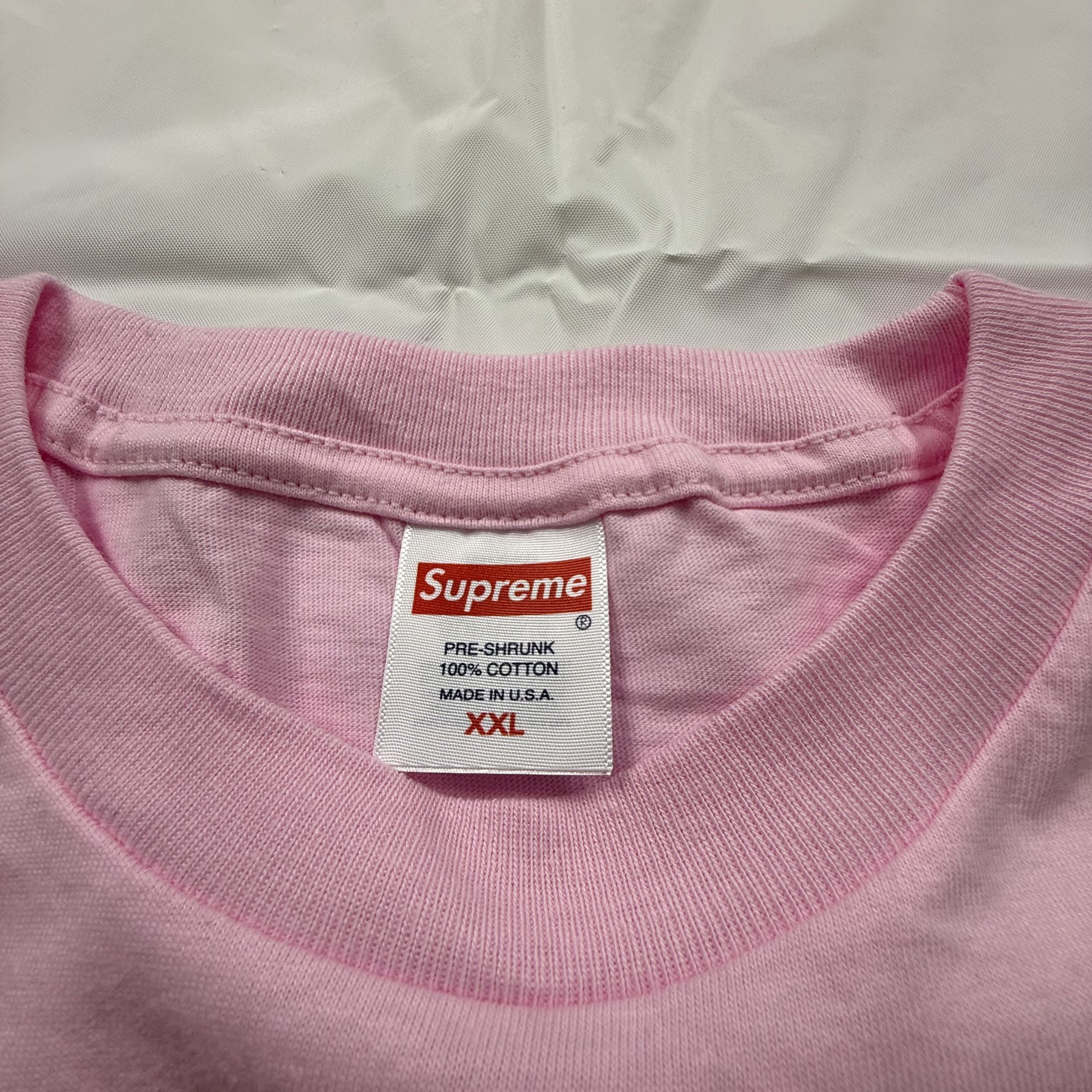 Supreme Supreme Blank T-Shirt Mens XXL Pink Short Sleeve Size US XXL / EU 58 / 5 - 1 Thumbnail