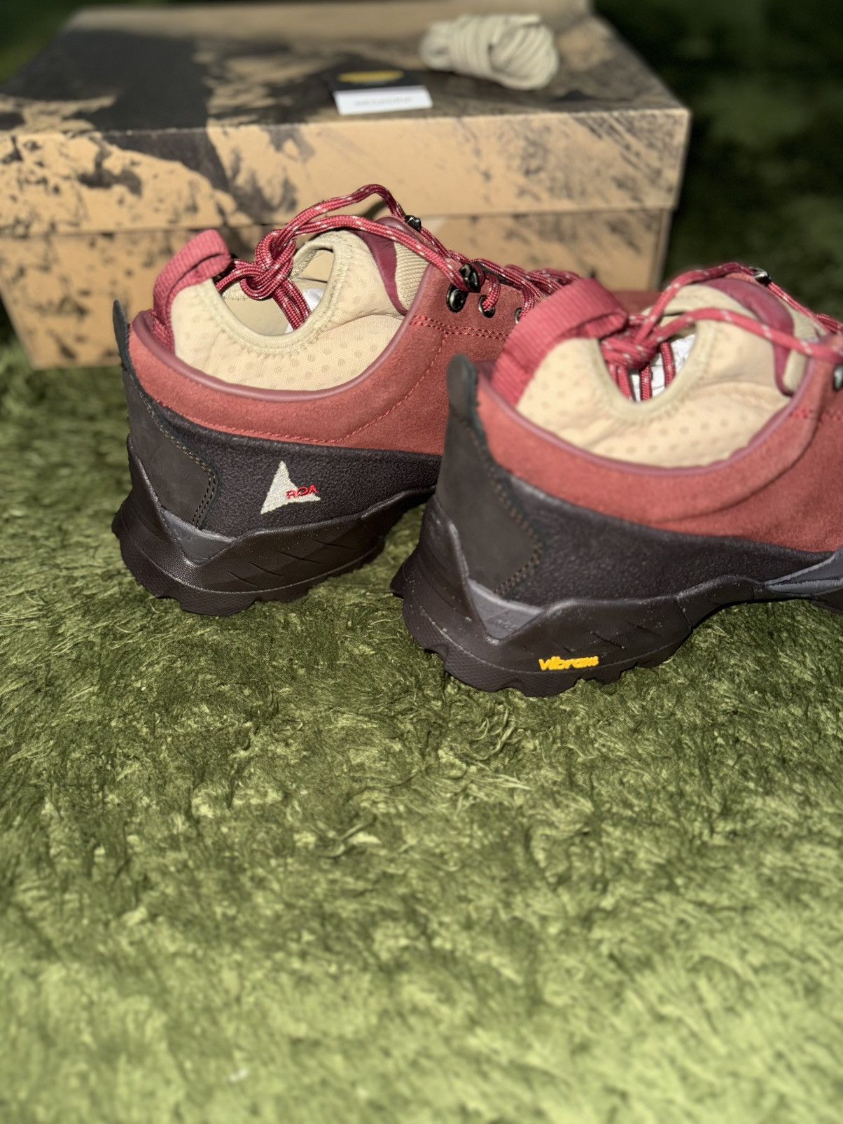 ROA [EU 44] ROA Hiking Neal Suede Sneakers Burgundy Black Size US 10.5 / EU 43-44 - 6 Thumbnail