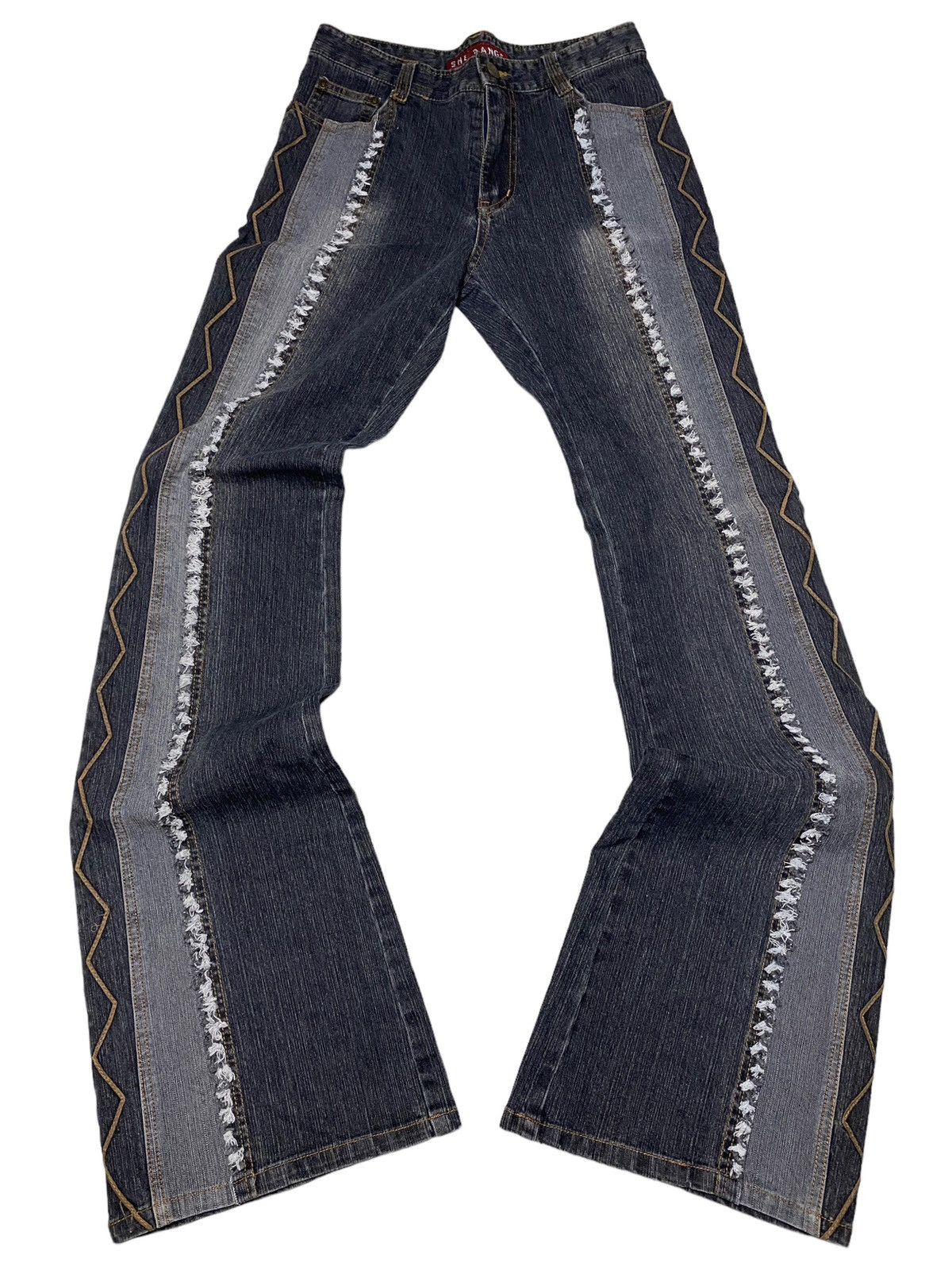 2000's SheBangs Flared Spiral Fur Bootcut Jeans