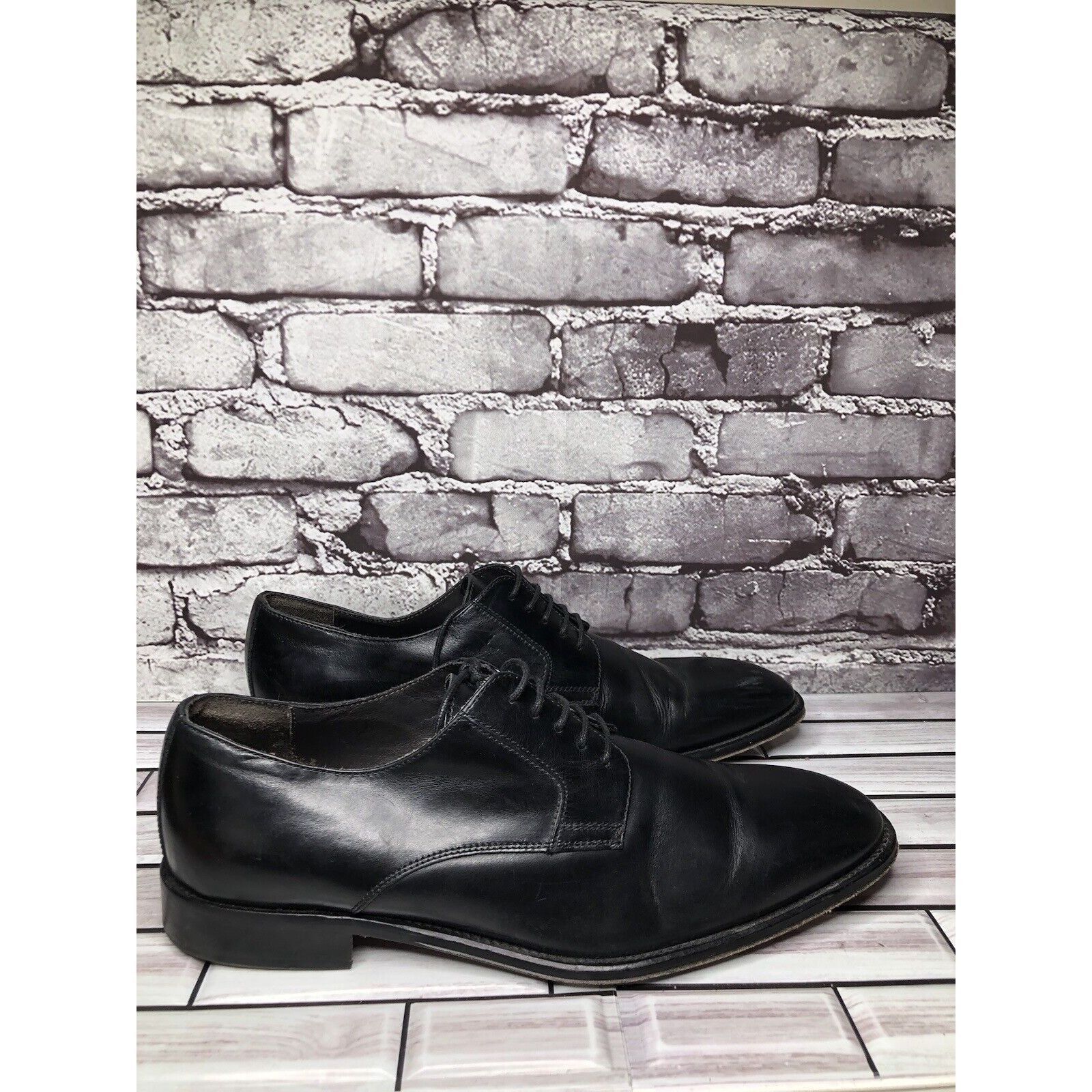 To Boot New York To Boot New York NUOVO Black Leather Lace Up Dress Oxfords M Size US 11 / EU 44 - 18 Thumbnail