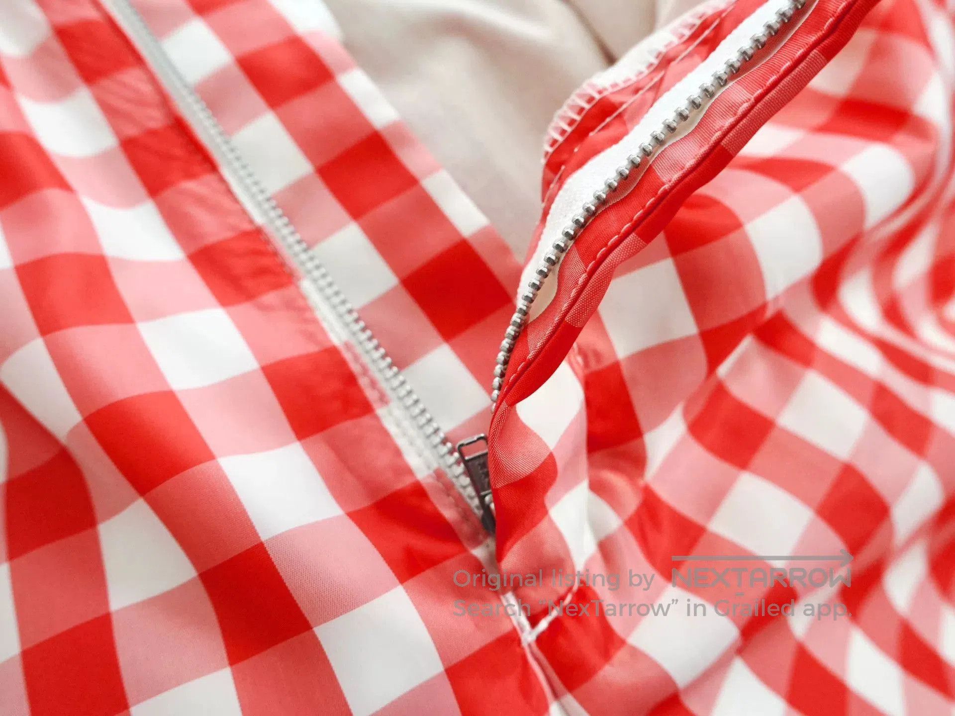 CDG by Comme des Garcons red checkered summer shorts for women. Size 23" - 4 Thumbnail