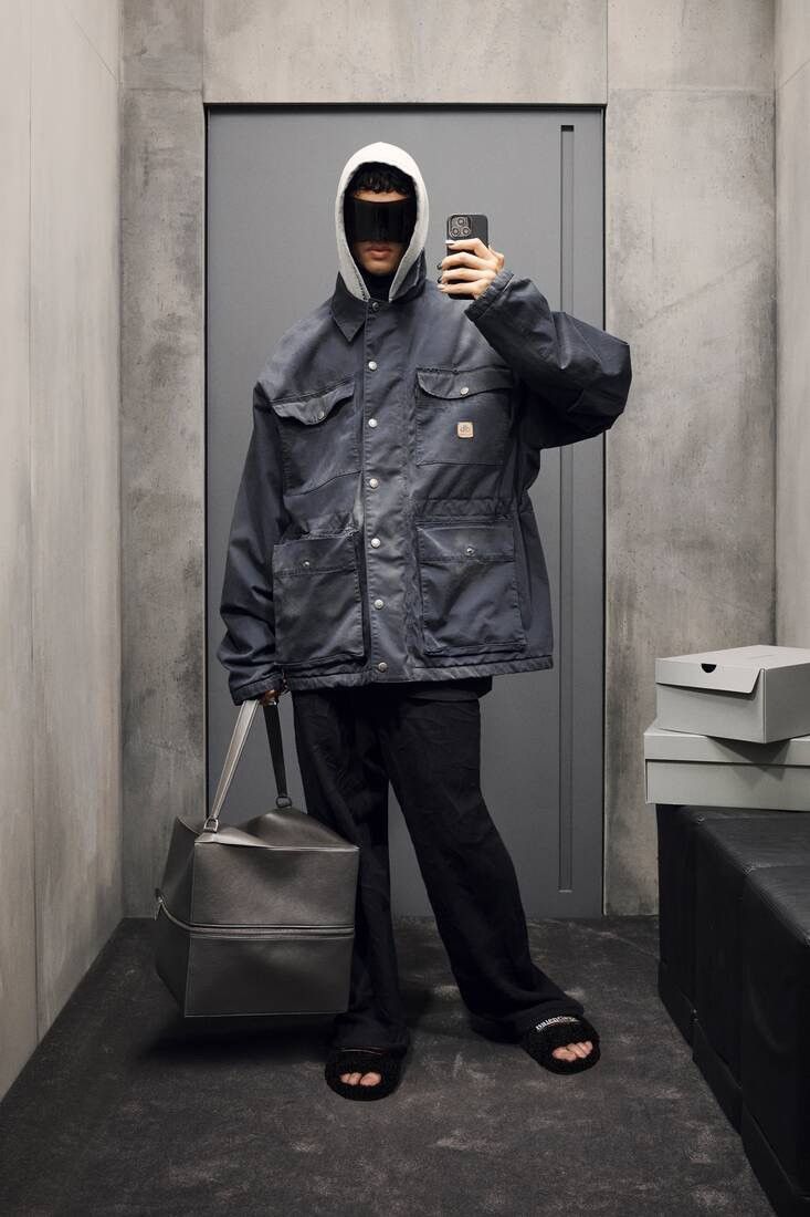 Balenciaga Balenciaga Double Layered Workwear Carhartt Parka Jacket Size US M / EU 48-50 / 2 - 2 Thumbnail