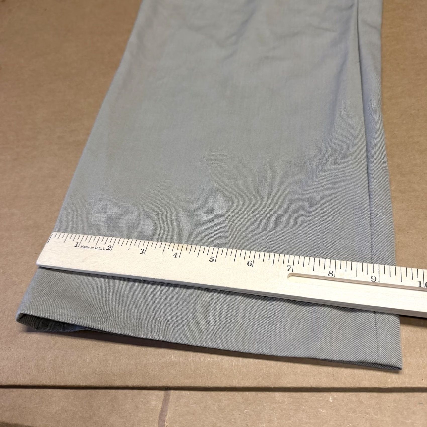 Brooks Brothers Brooks Brothers 346 Madison Fit Flat Front Dress Pants Mens 40x28 Gray Wool Straight Leg Bandless Size US 40 / EU 56 - 2 Thumbnail