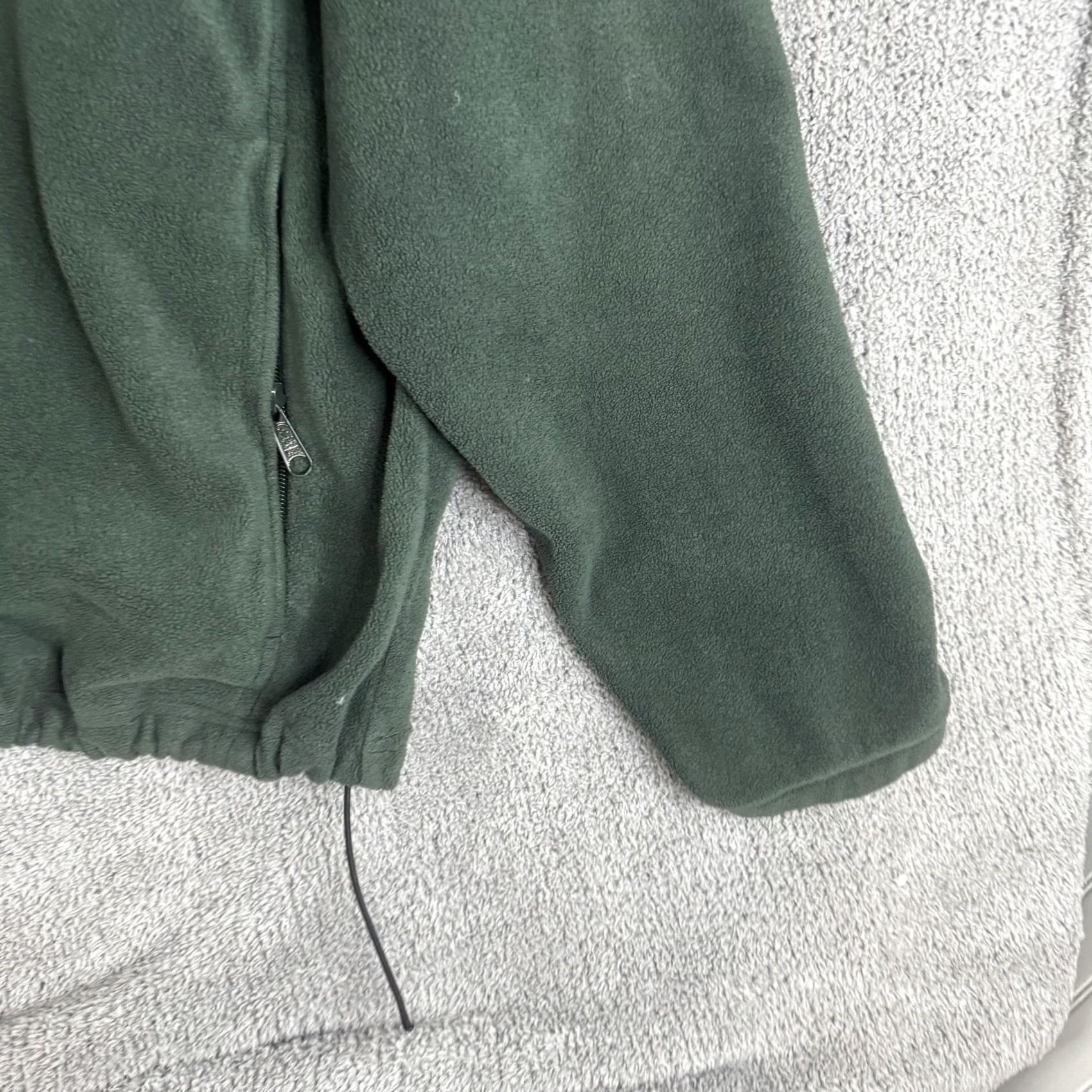Logo 7 Columbia Fleece Jacket Mens XL Green Full Zip Stand Collar WM6113 Logo Zipper Pockets Size US XL / EU 56 / 4 - 3 Thumbnail