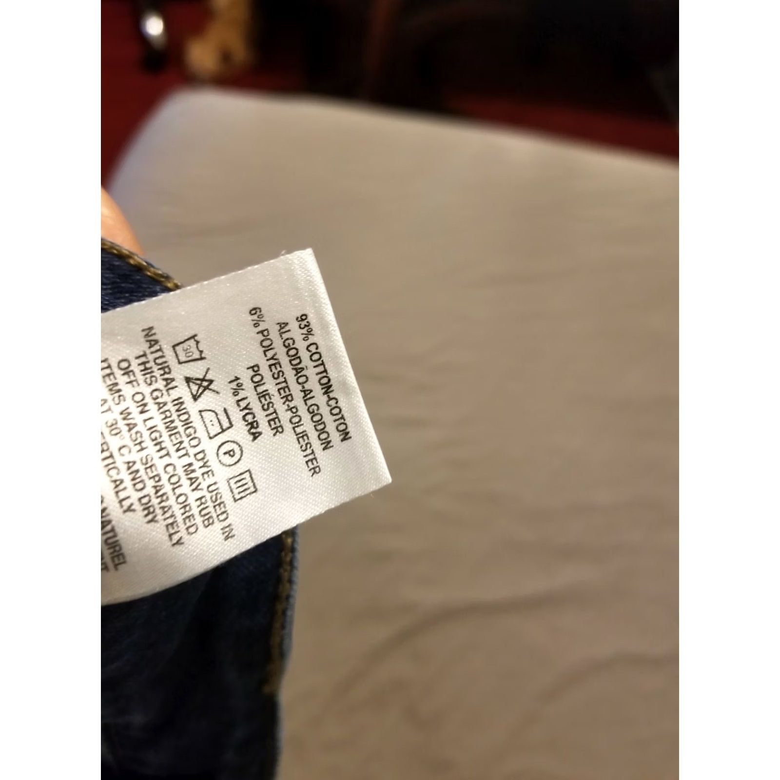 Denime Warp + Weft Jeans Womens Skinny Denim Stretch Blue 20x29 38x29 Size 20 Regular Size 42" / US 20 - 6 Thumbnail