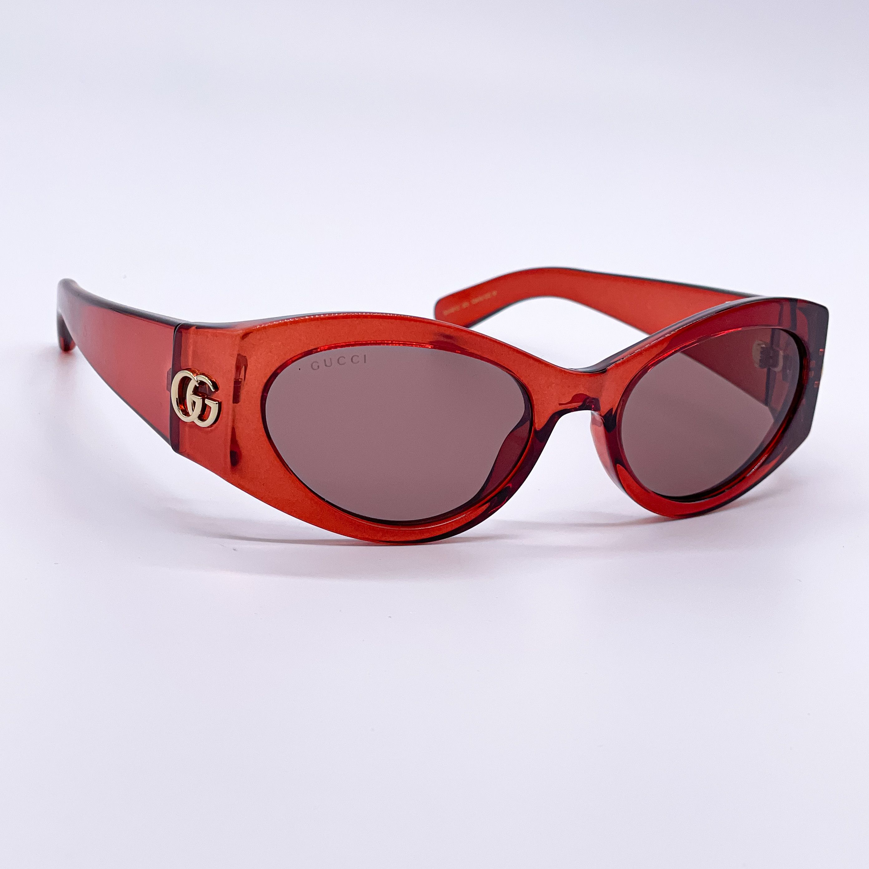 Gucci NEW GUCCI GG1401S 003 RED WOMEN OVAL SUNGLASSES GUCCI Size ONE SIZE - 6 Thumbnail