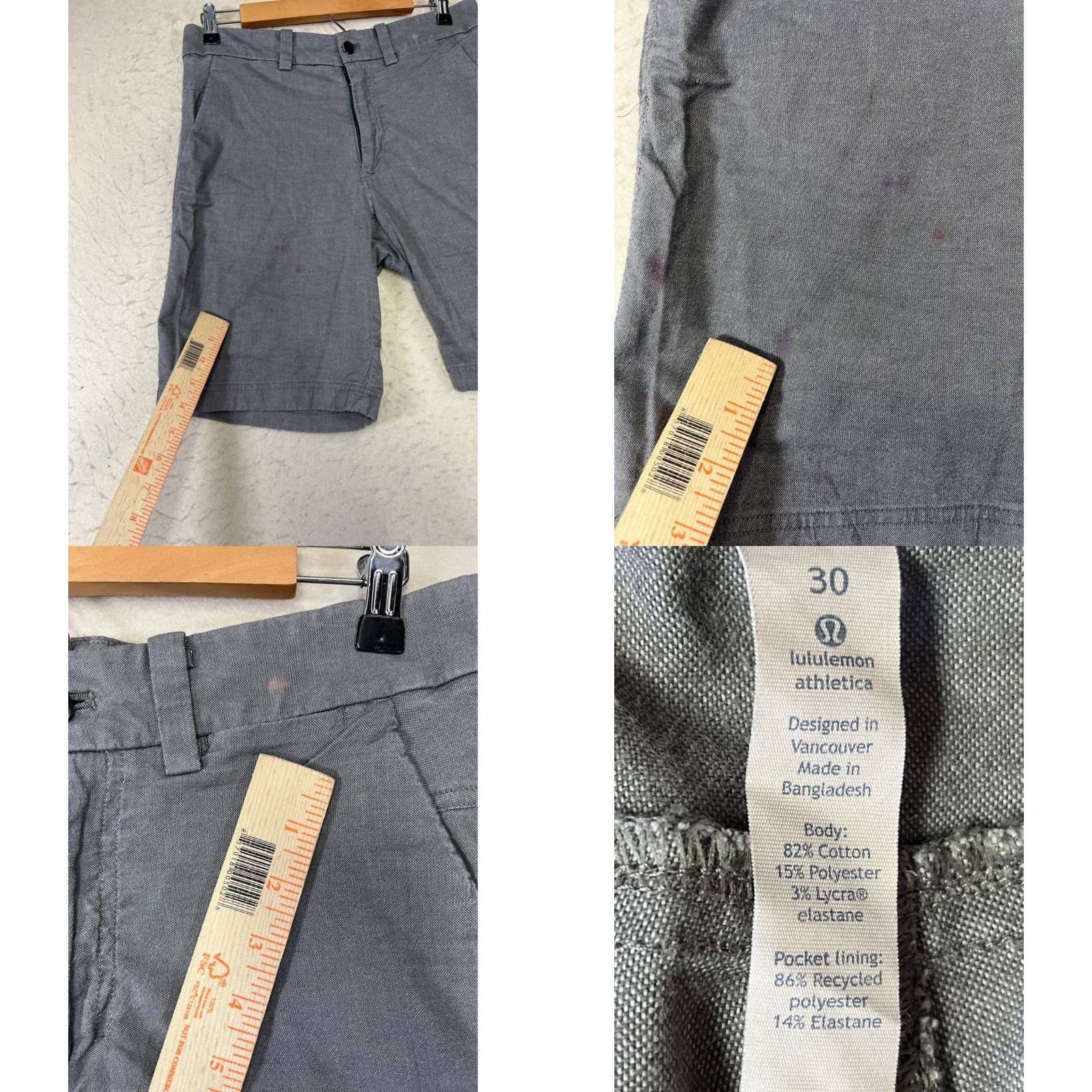Lululemon Lululemon Athletica Men’s Grey Shorts Size 30 Casual Golf See All Pics Size US 30 / EU 46 - 8 Thumbnail